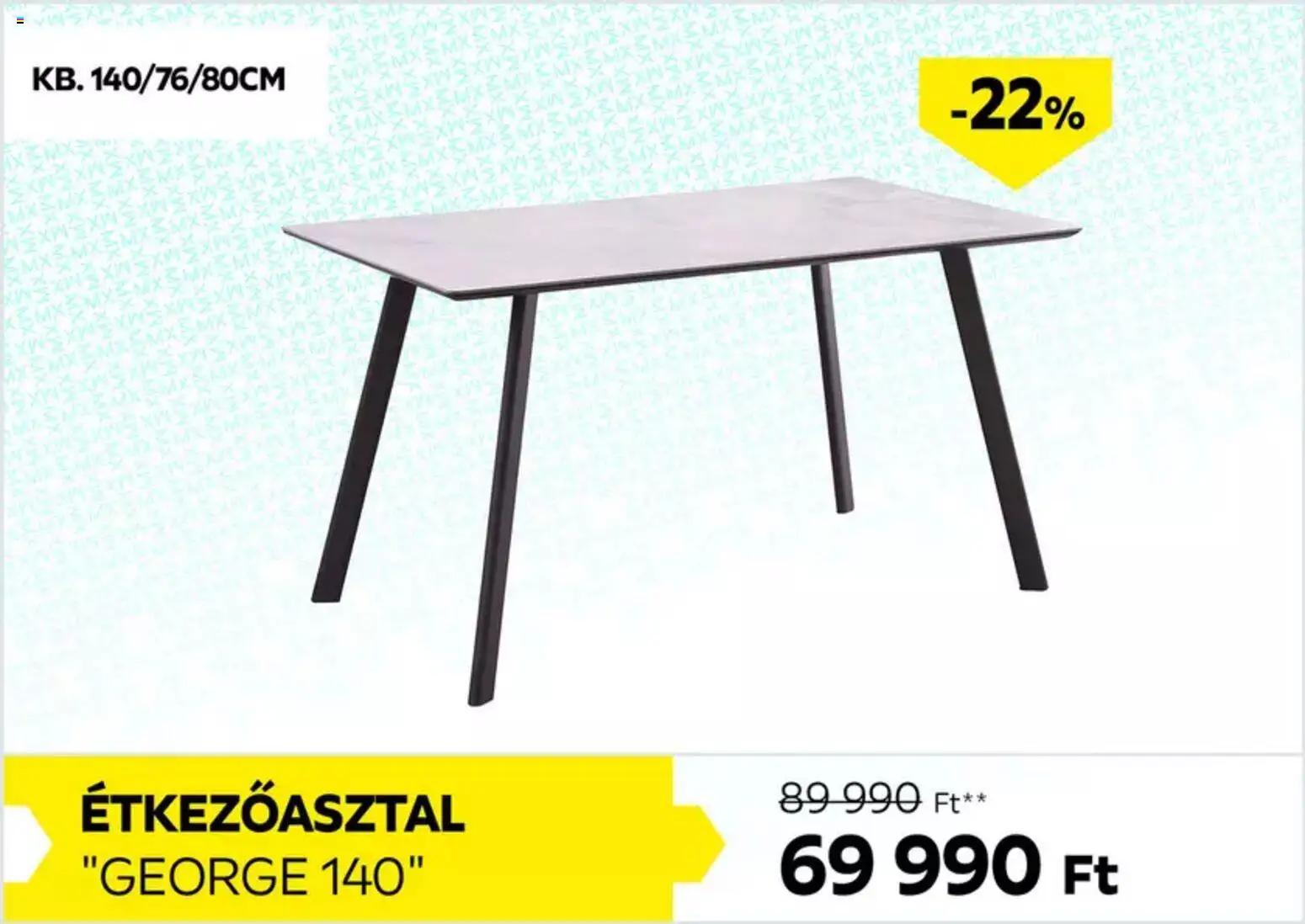 Möbelix akciós ujság - amely érvényes a következő dátumtól: 11.12.2025 | Oldal: 5 | Termékek: Étkezőasztal