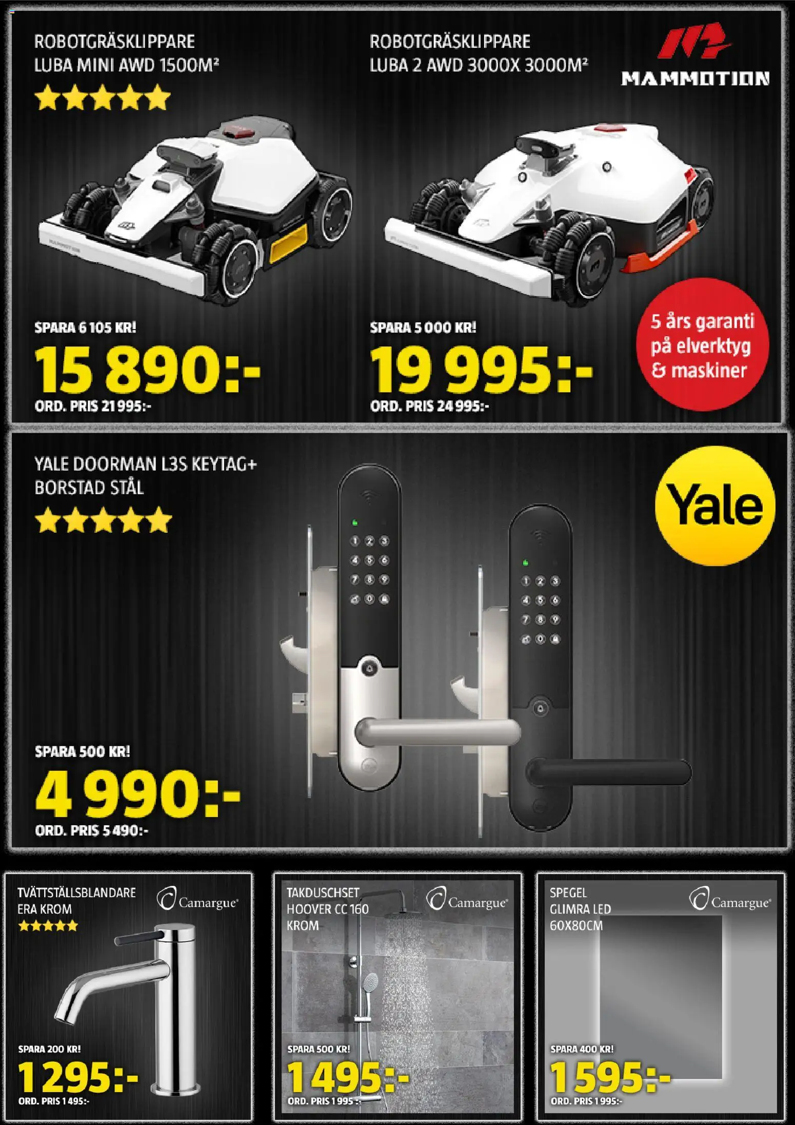 Bauhaus reklamblad aktuell från 17.11.2025 | Sida: 4 | Produkter: Robotgräsklippare, Spegel