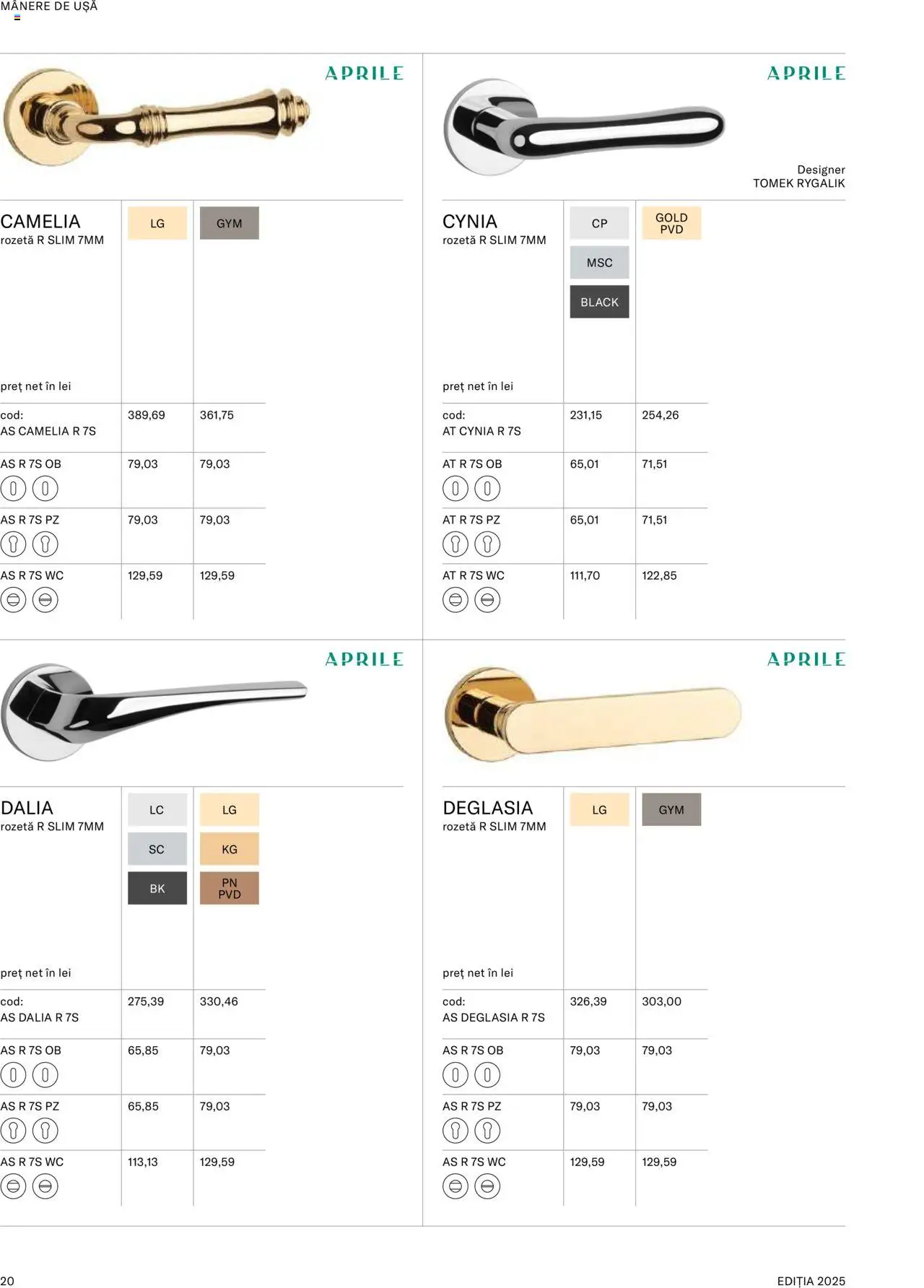 Noul catalog Proges – valabil de la 08.09.2025 | Pagină: 22 | Produse: Ușă