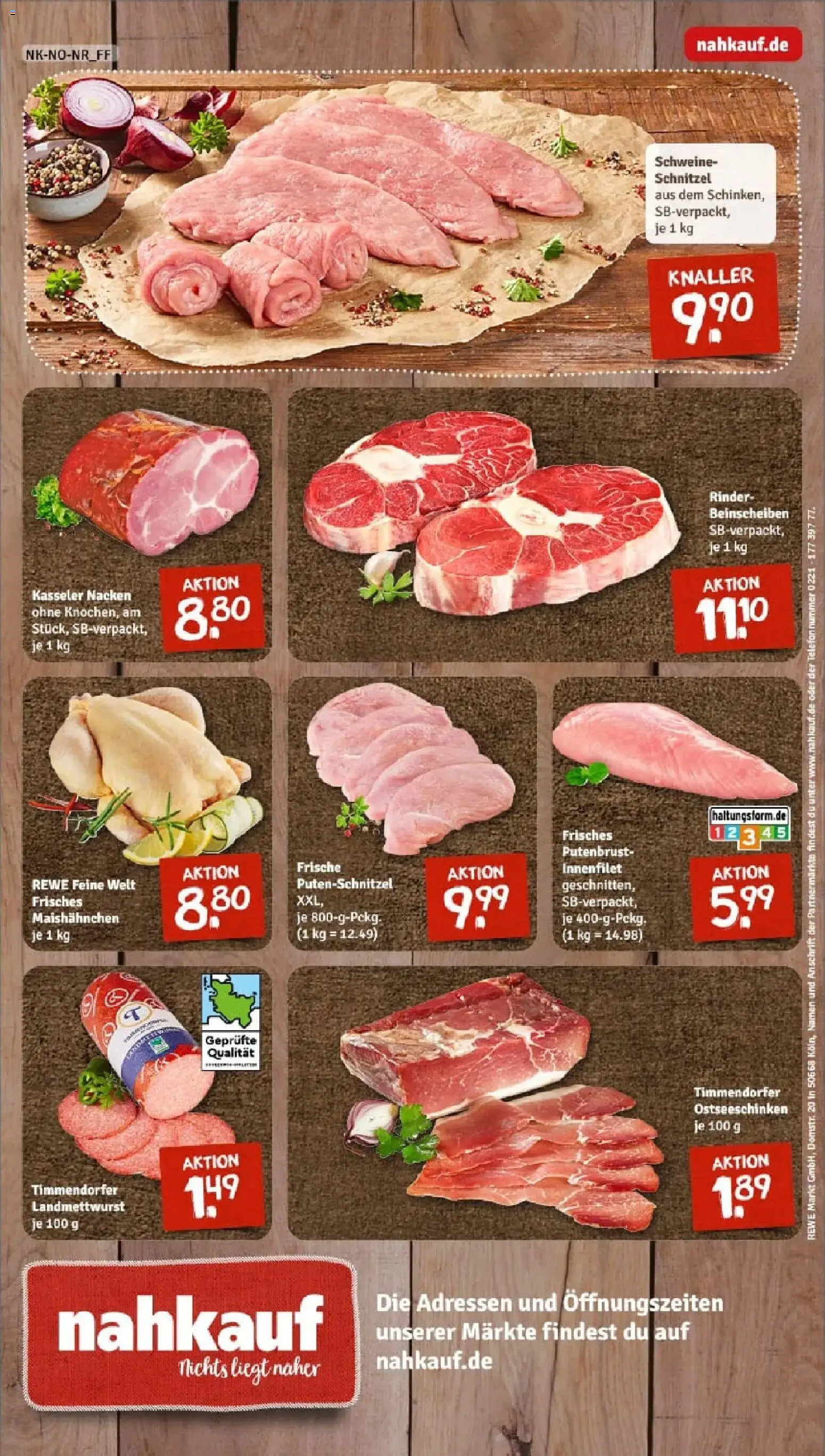 Rewe prospekt Krempe	 – gültig ab 11.01.2026 | Seite: 8 | Produkte: Schnitzel, Kasseler nacken, Putenschnitzel