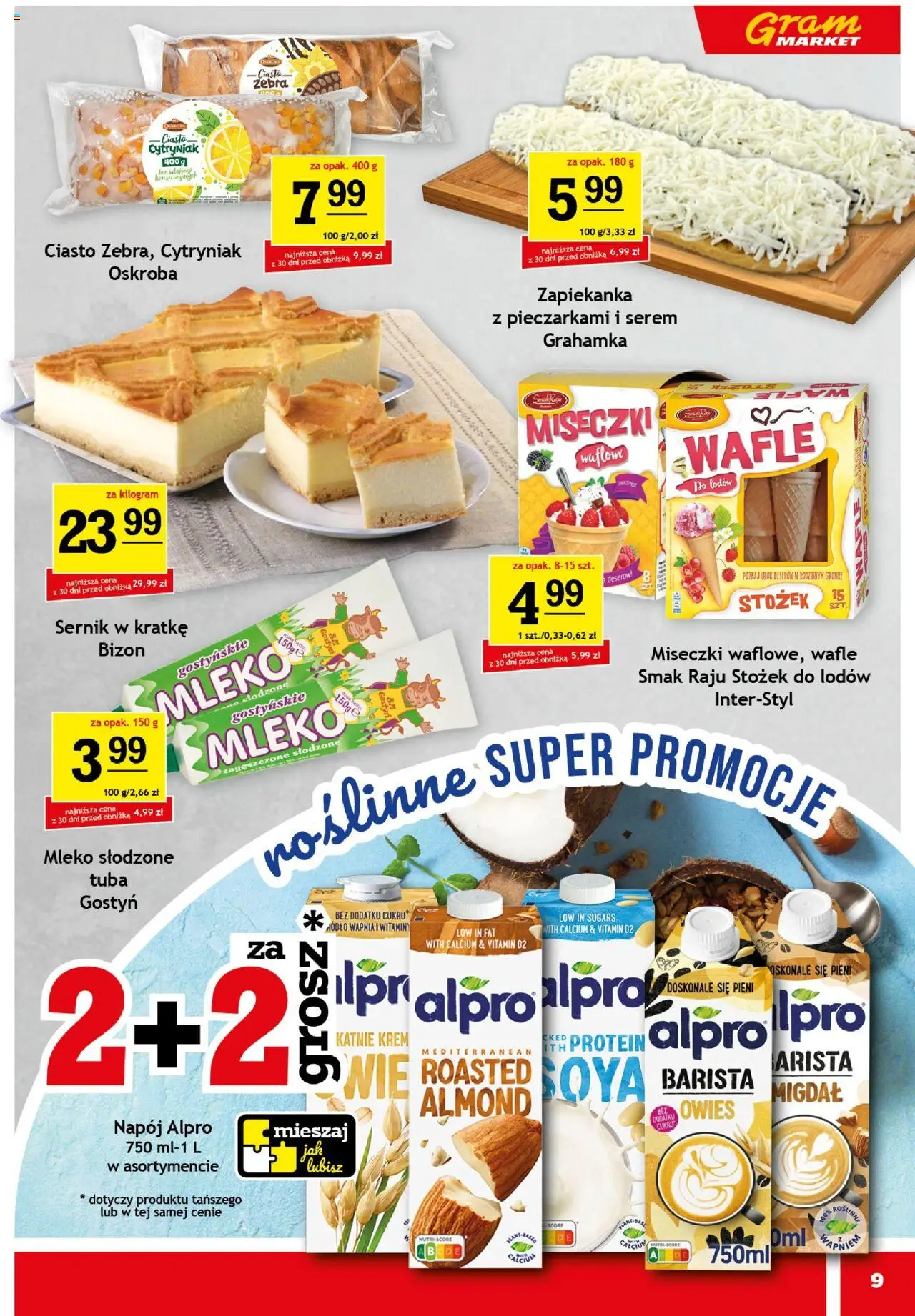 Gram Market Gazetka od 06.08.2025 | Strona: 15 | Produkty: Alpro, Ciasto, Mleko, Krem