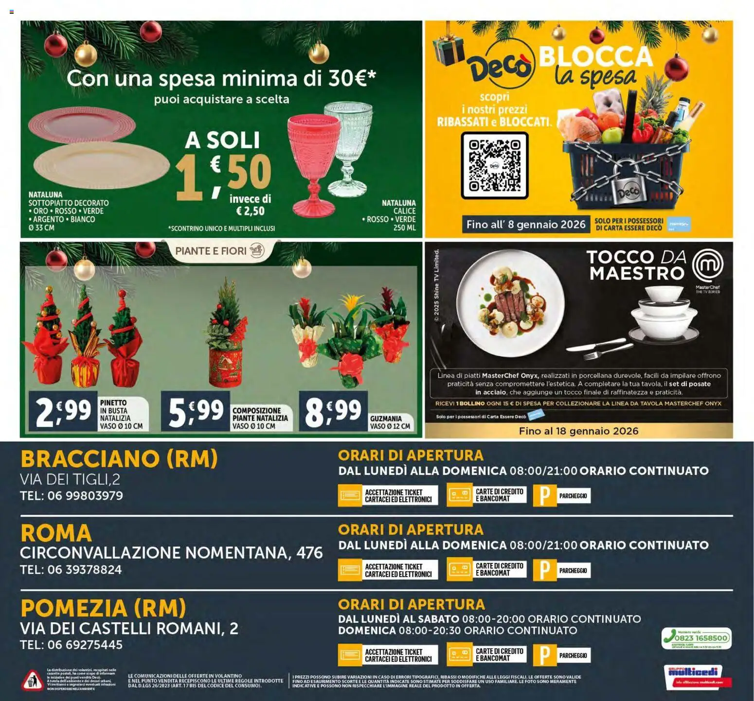 Volantino Decò del 15.12.2025 | Pagina: 33 | Prodotti: Calice, Posate, TV, Vaso