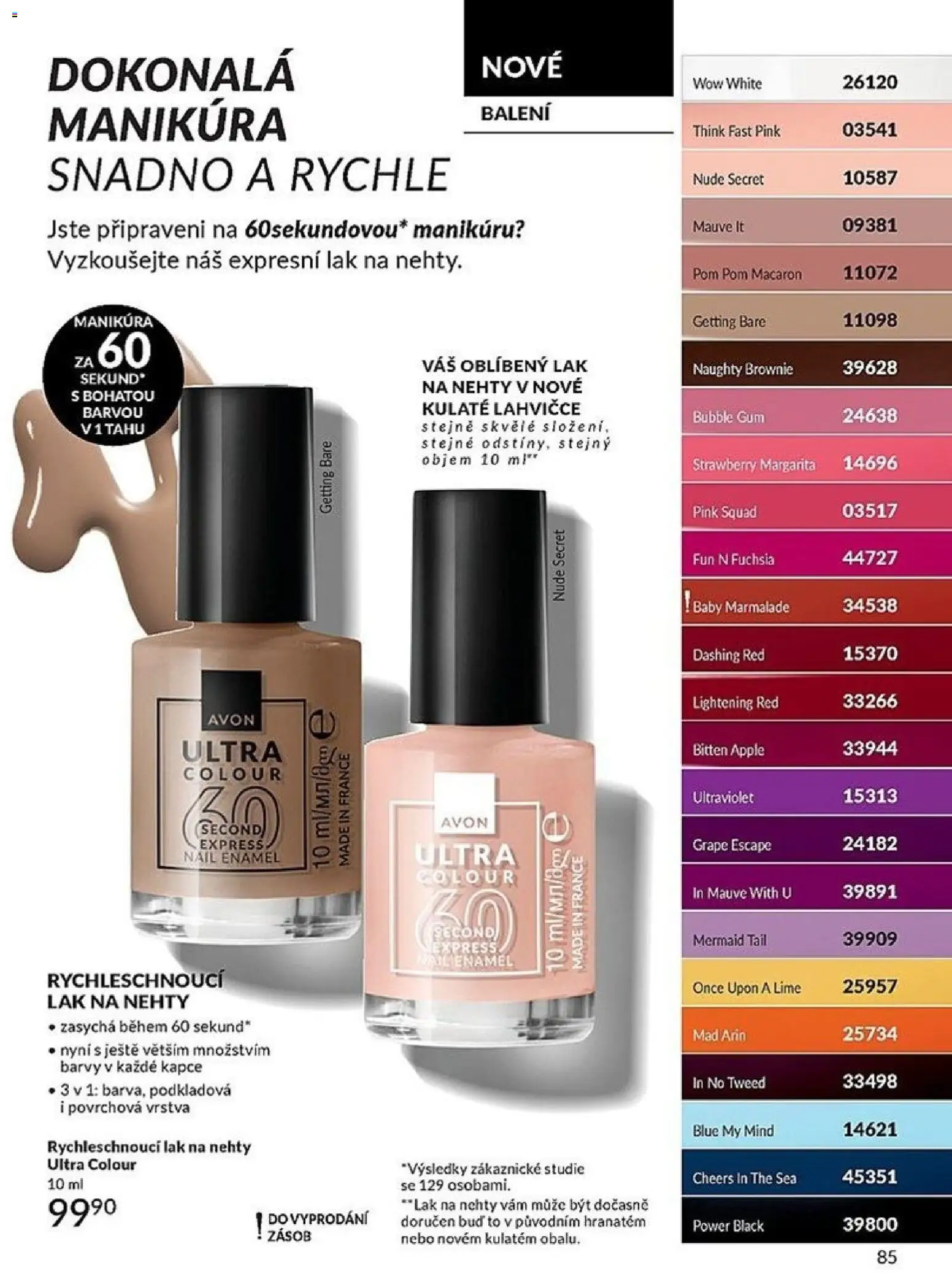 Avon Black Friday od 01.11.2025 | Strana: 85 | Produkty: Brownie, Apple, Manikúra, Lak na nehty