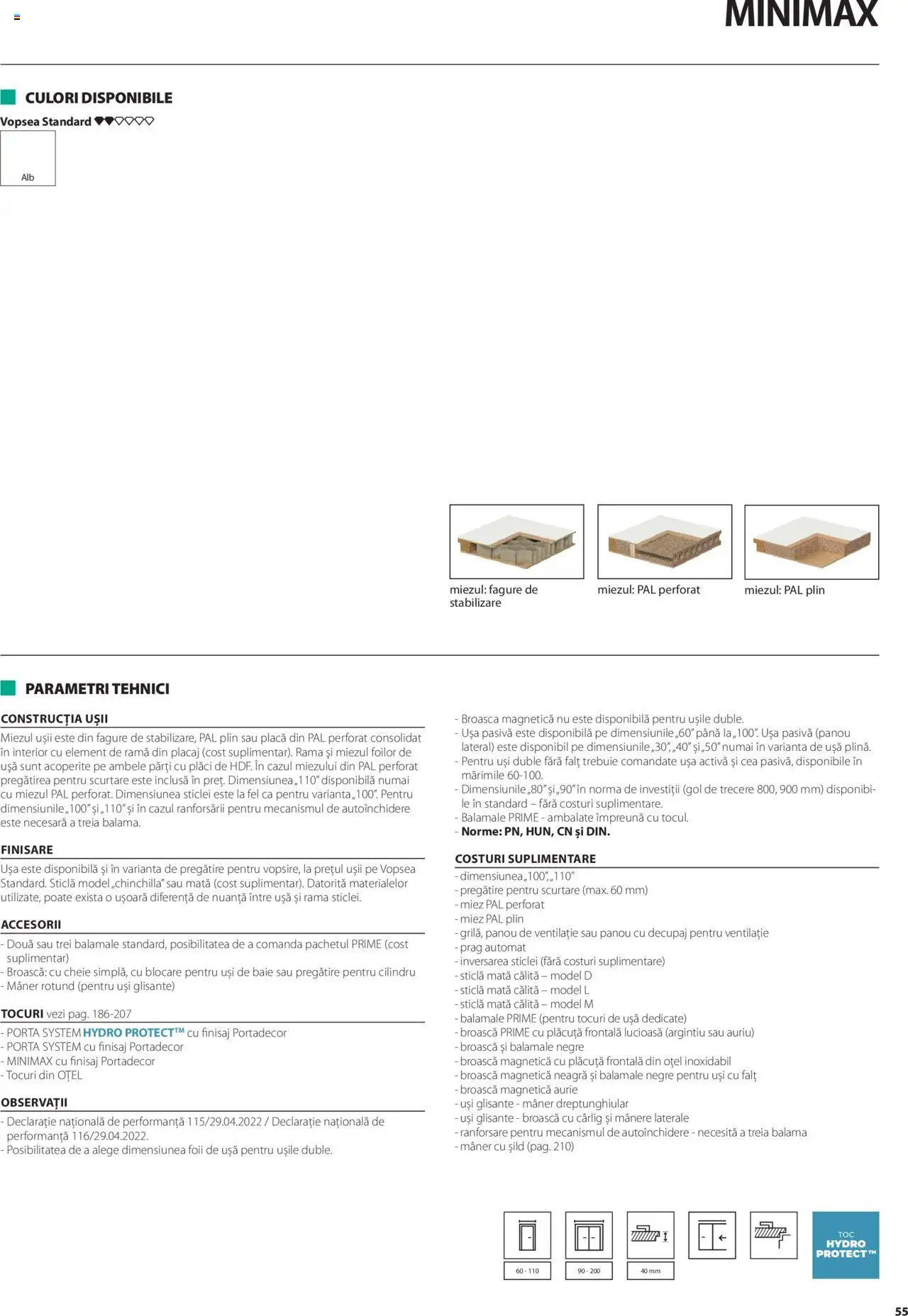 Noul catalog Proges – valabil de la 01.05.2025 | Pagină: 55 | Produse: Vopsea, Mâner, Ușă