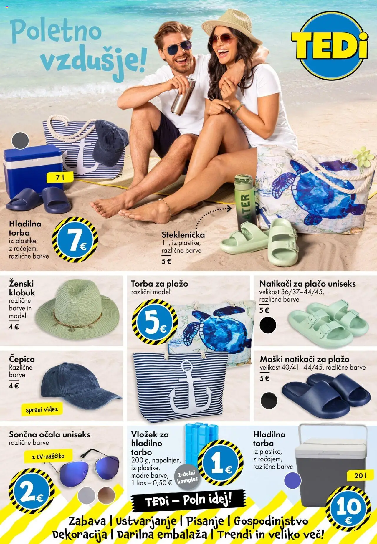 TEDi katalog │ velja od 13.06.2025 | Stran: 6 | Izdelki: Hladilna torba, Torba, Natikaci, Ocala