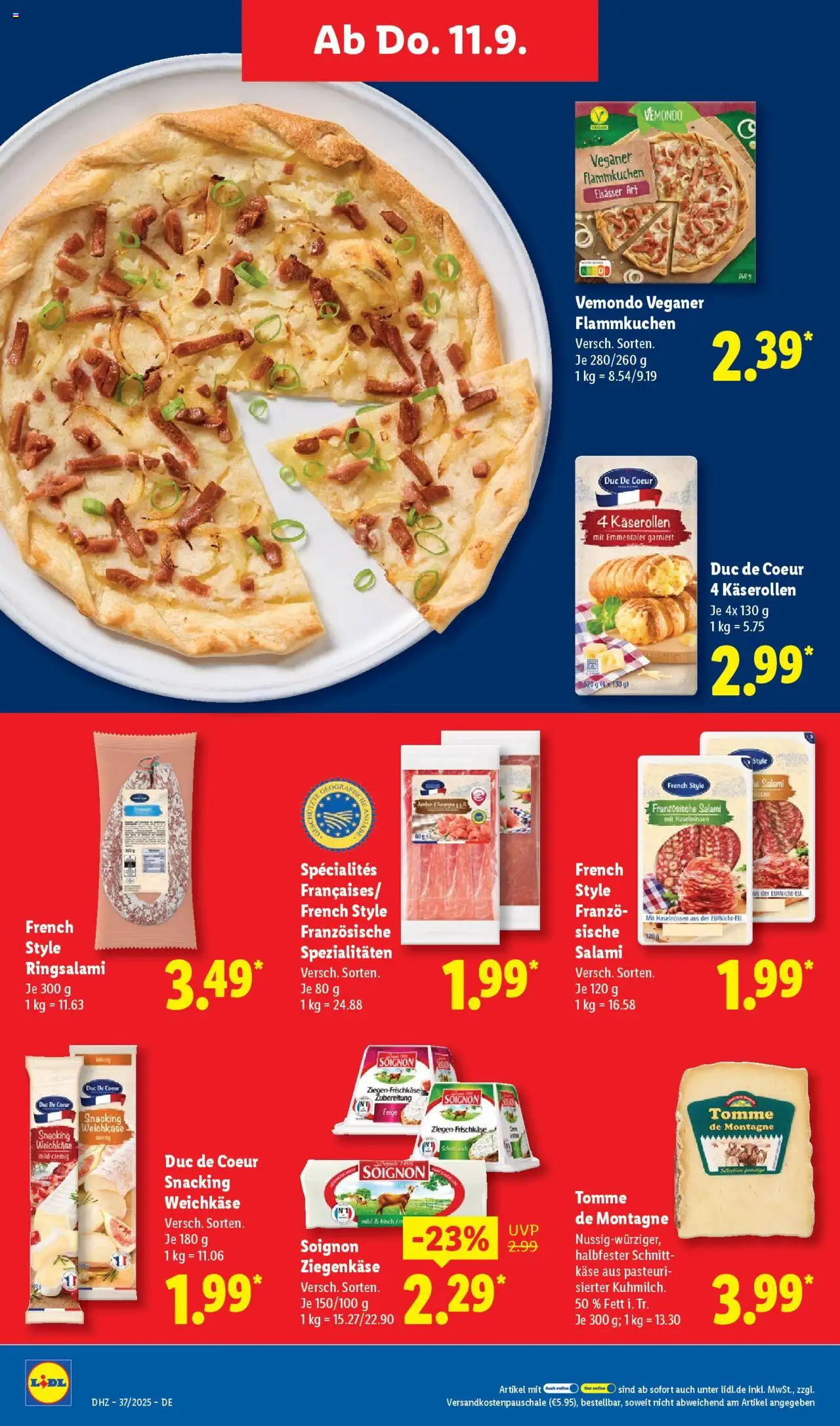 Lidl Prospekt Trier-West	 - gültig ab dem 08.09.2025 | Seite: 48 | Produkte: Käse, Ziegenkäse, Salami