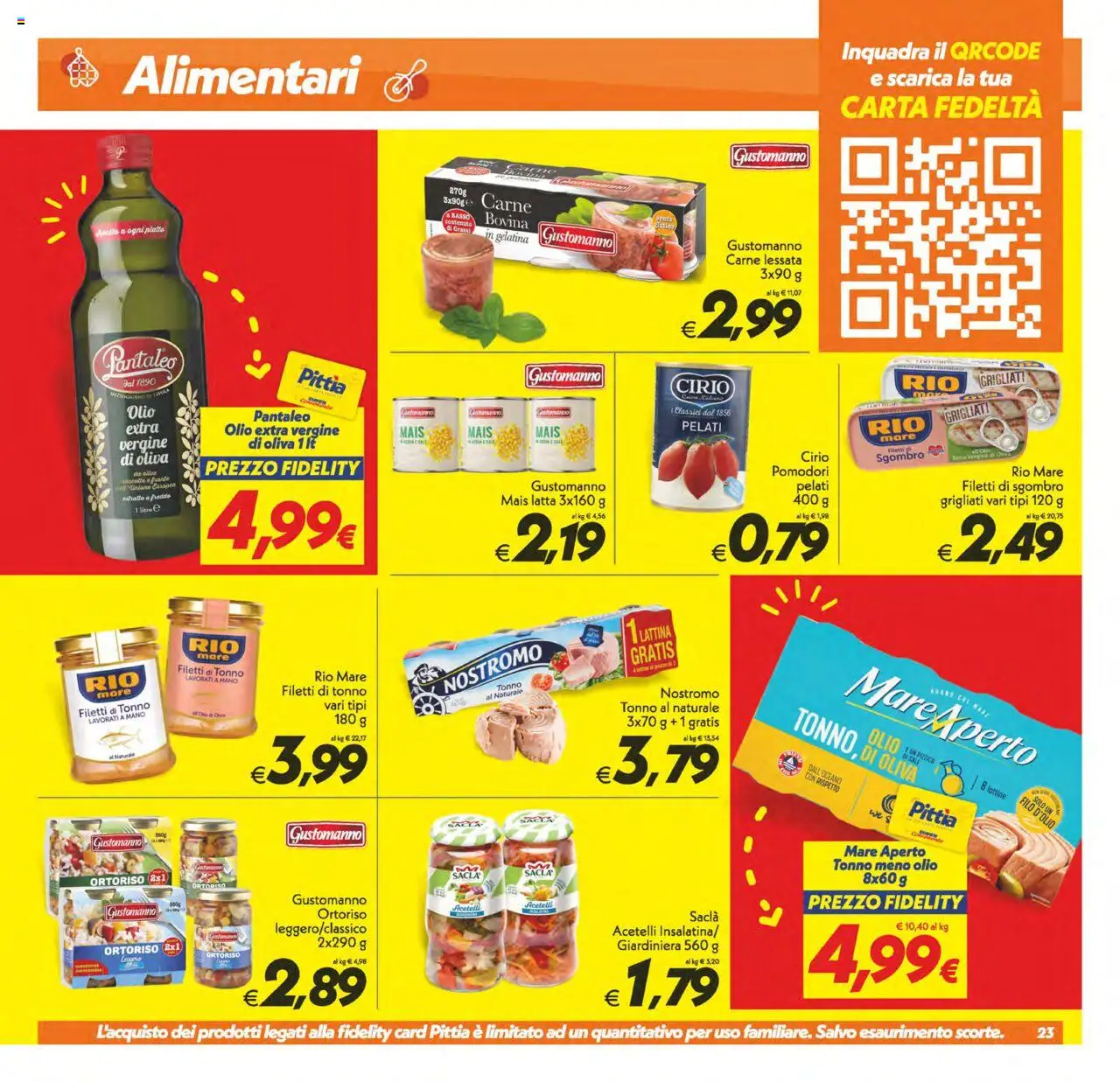 Volantino SuperConveniente del 20.06.2025 | Pagina: 23 | Prodotti: Sale, Pomodori, Tonno, Sgombro