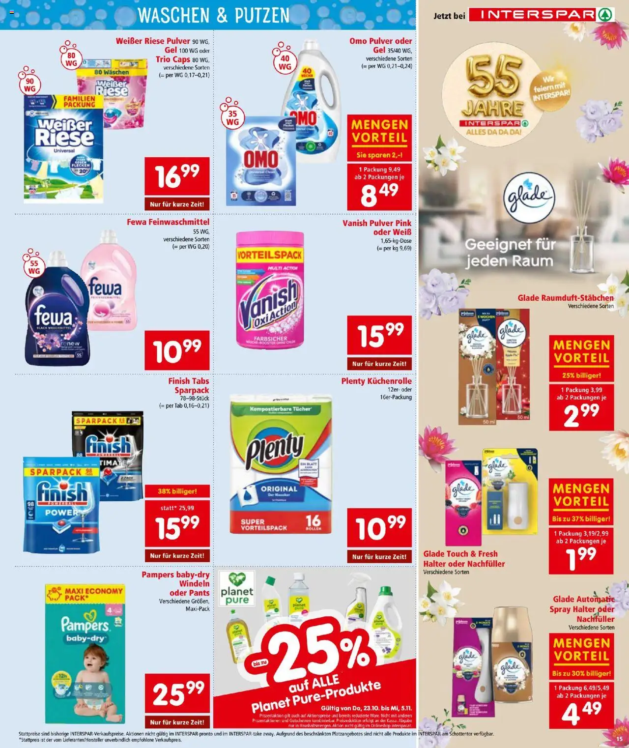 Interspar Flugblatt gültig ab 23.10.2025 | Seite: 15 | Produkte: Pampers