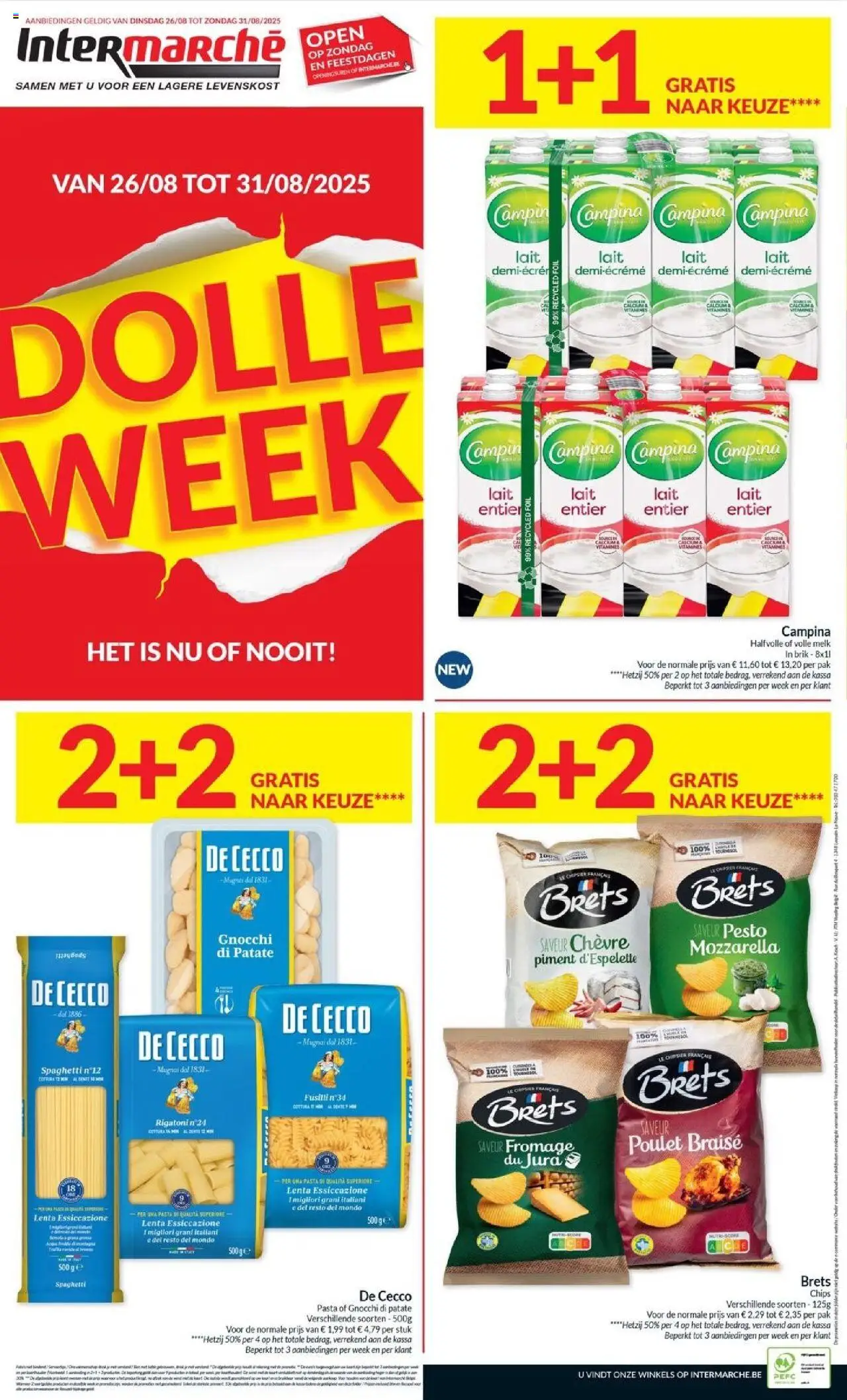  | Pagina: 8 | Producten: Pasta, Chips, Mozzarella, Melk