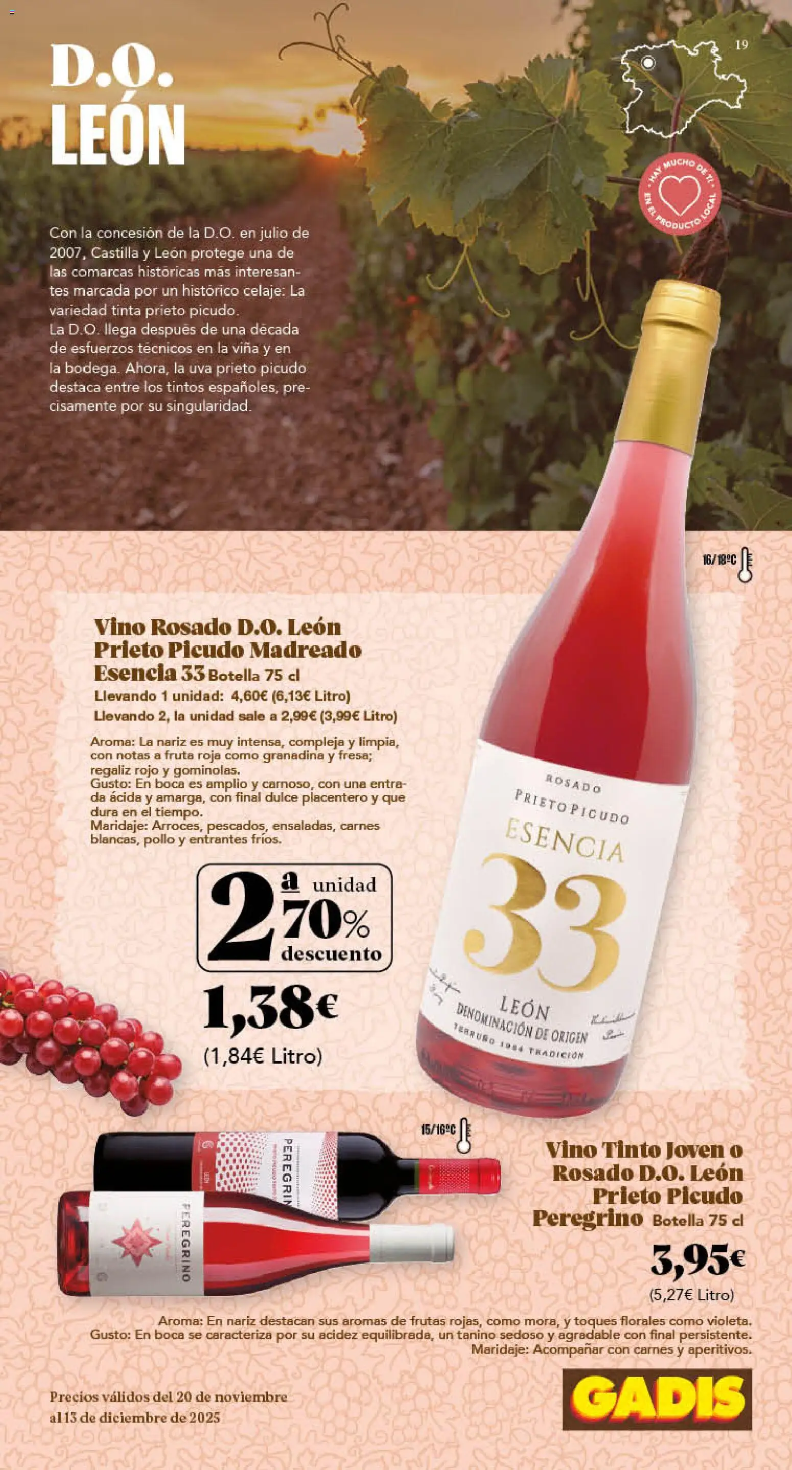 Gadis - folleto │ válido desde el 20.11.2025 | Página: 19 | Productos: Vino rosado, Vino