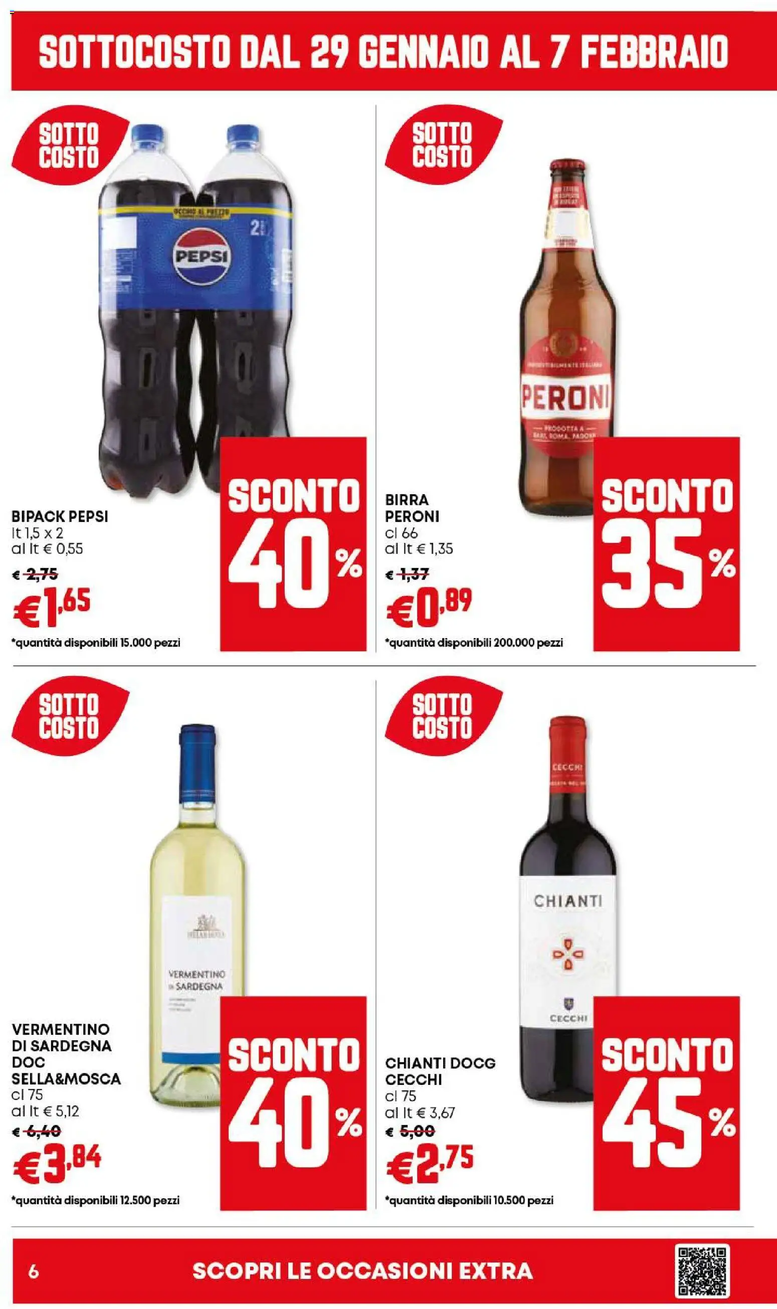 Volantino Panorama del 29.01.2026 | Pagina: 6 | Prodotti: Birra, Pepsi
