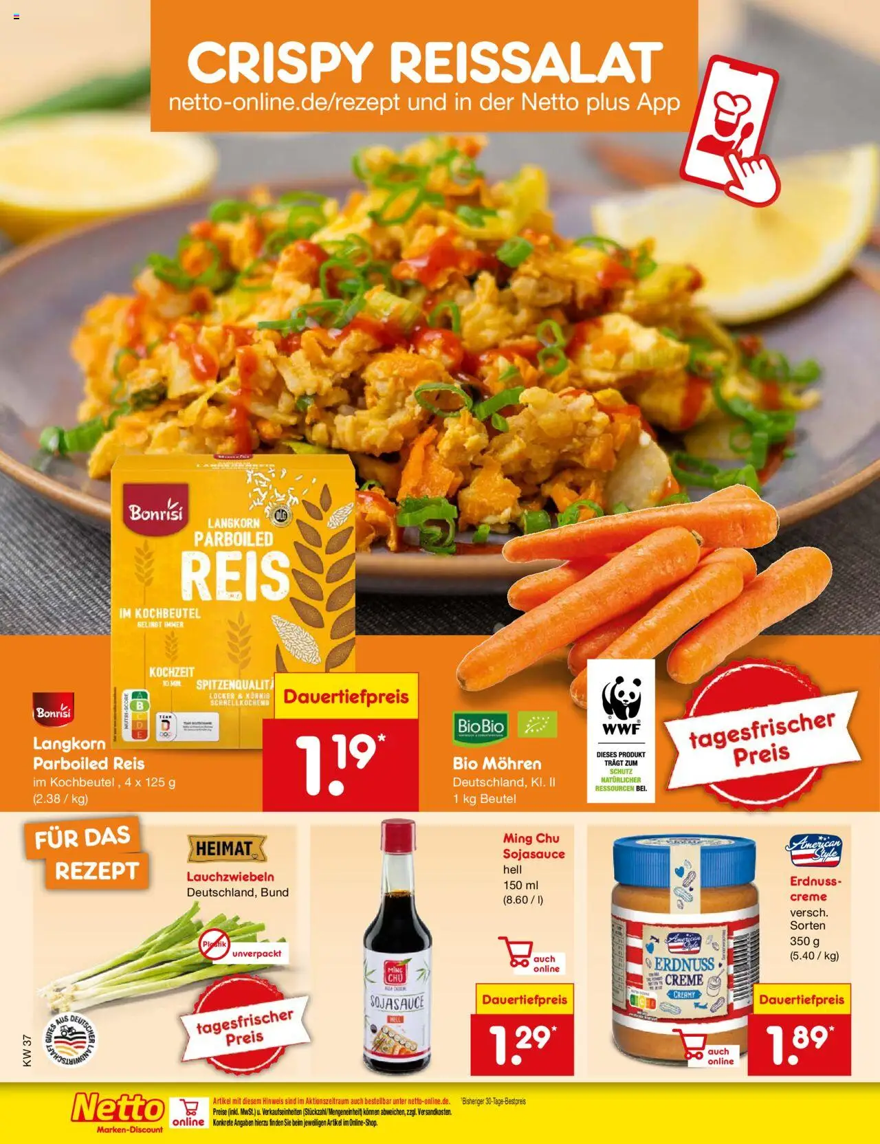 Netto Marken-Discount Prospekt 	 – gültig ab 08.09.2025 | Seite: 62 | Produkte: Creme, Mohren, Reis
