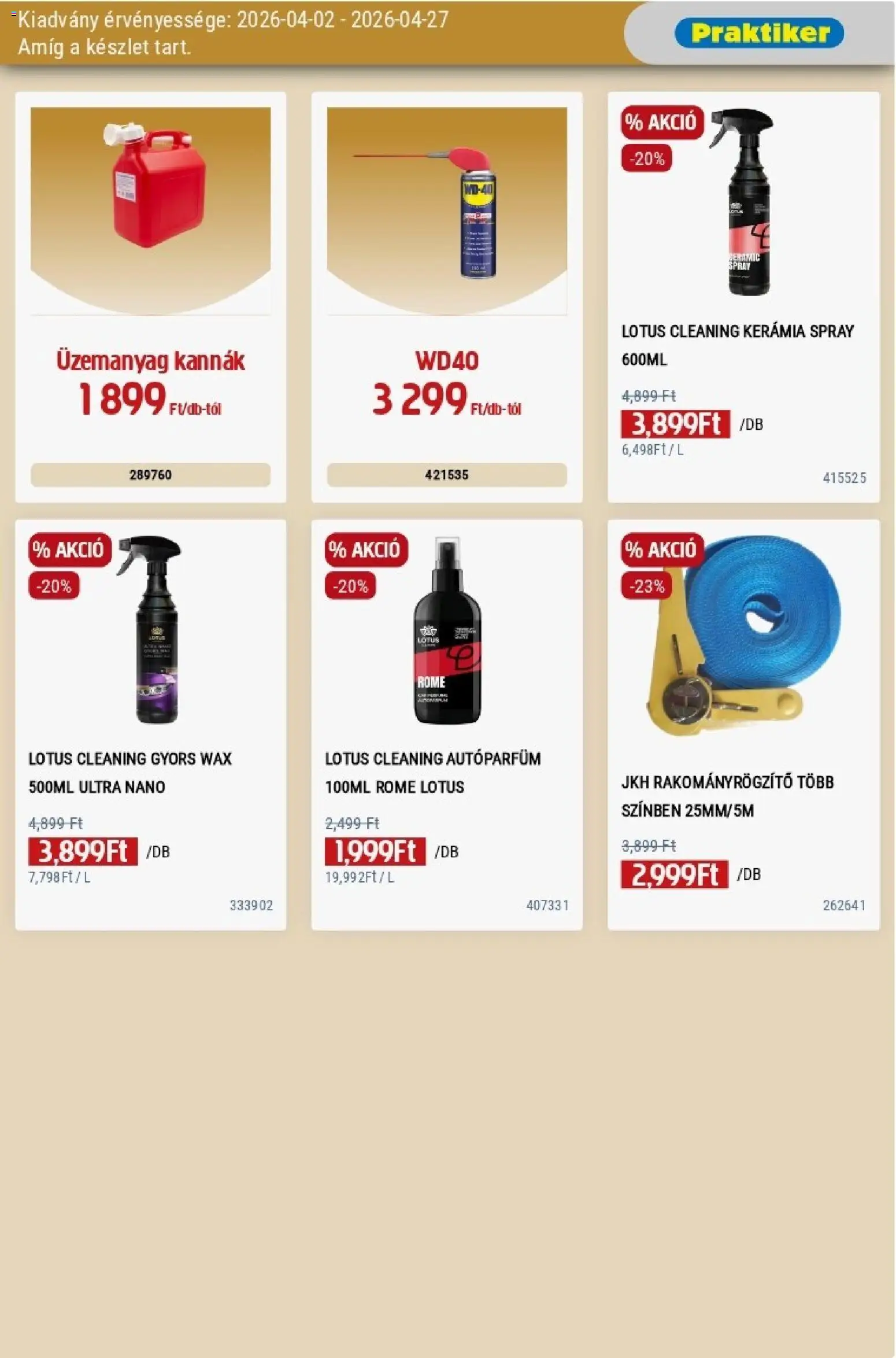 Praktiker akciós ujság - amely érvényes a következő dátumtól: 02.04.2026 | Oldal: 37
