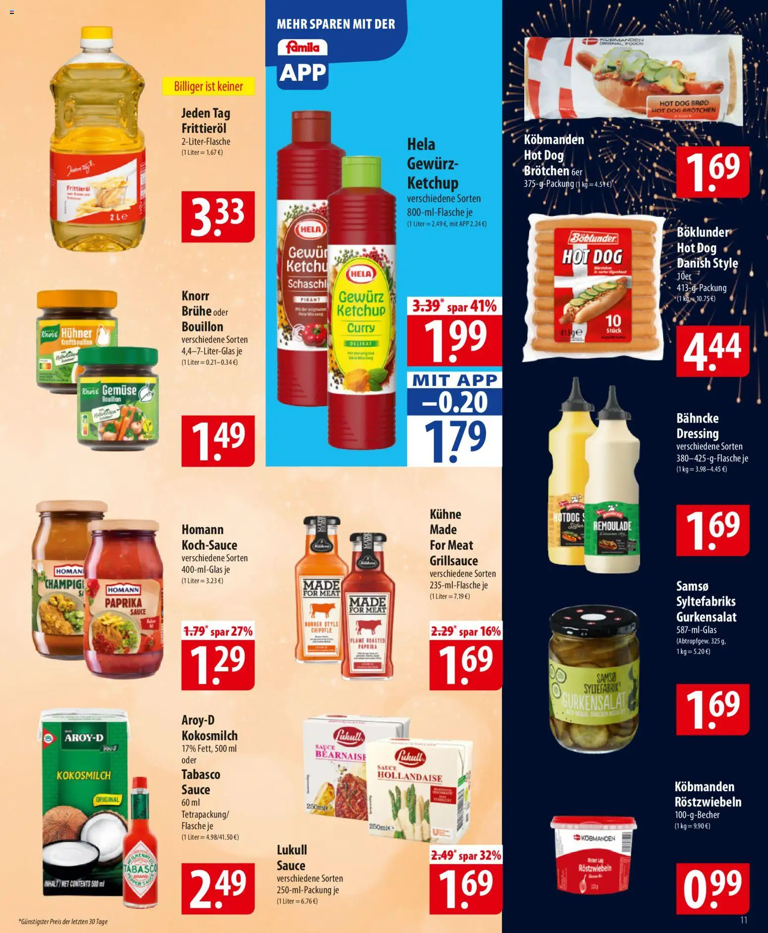 Famila Prospekt 	 – gültig ab 29.12.2025 | Seite: 11 | Produkte: Dressing, Knorr, Paprika, Ketchup