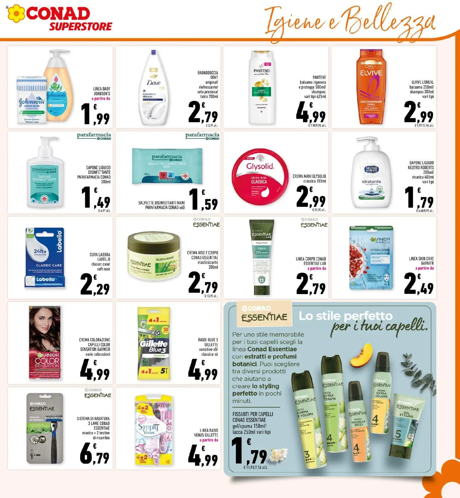 Volantino Conad del 08.04.2026 | Pagina: 29 | Prodotti: Shampoo, Balsamo, Crema, Crema viso