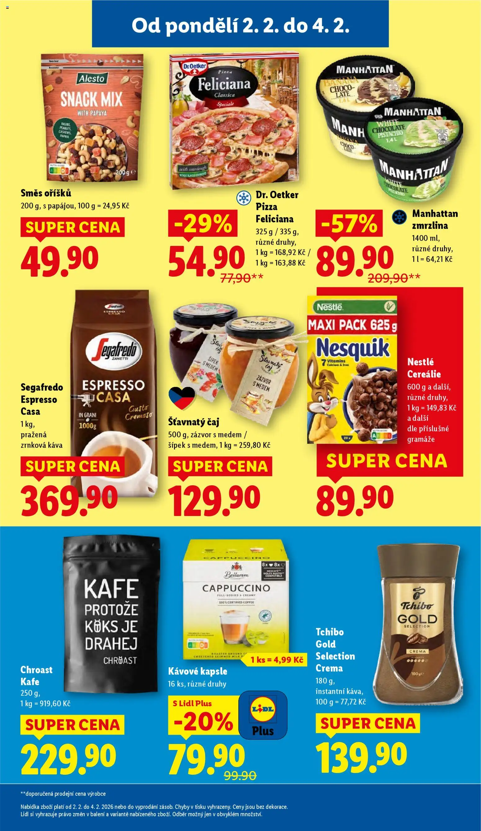 Lidl leták od 02.02.2026 | Strana: 27 | Produkty: Káva, Crema, Manhattan zmrzlina, Zázvor