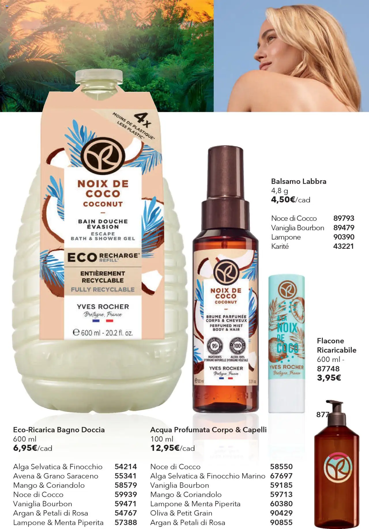Volantino Yves Rocher del 31.07.2025 | Pagina: 63 | Prodotti: Acqua, Mango, Body, Bagno