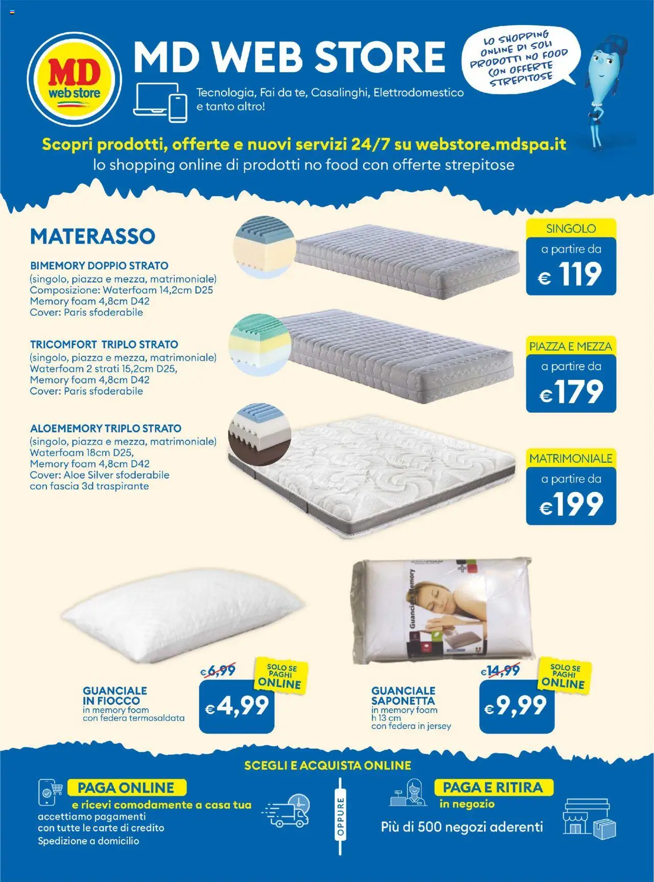 Volantino MD Discount del 07.10.2025 | Pagina: 27 | Prodotti: Saponetta, Materasso, Federa, Guanciale