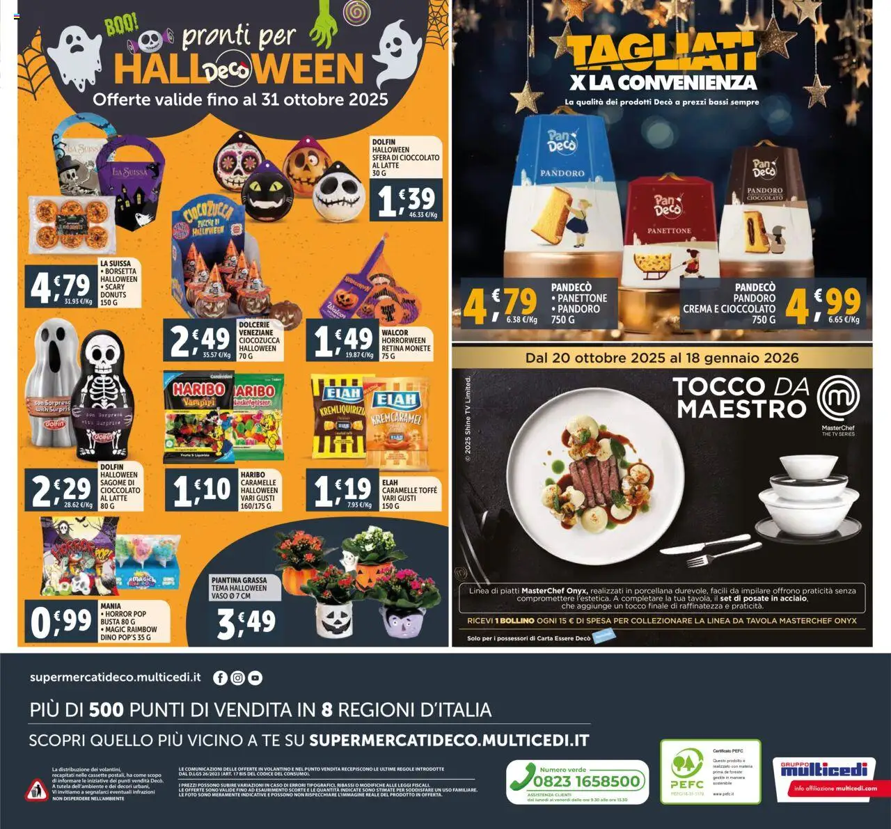Volantino Decò del 16.10.2025 | Pagina: 20 | Prodotti: Tè, Caramelle, Latte, Panettone