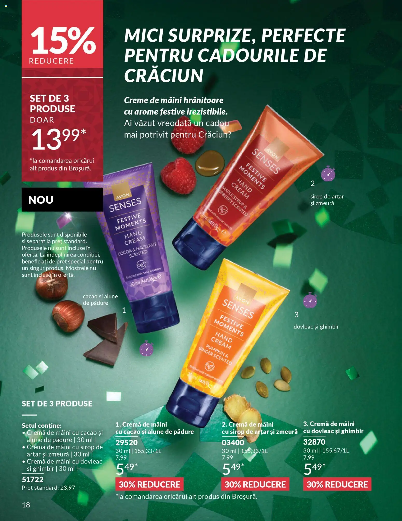 Noul catalog Avon – valabil de la 01.12.2025 | Pagină: 20 | Produse: Mici, Cremă, Sirop, Cacao
