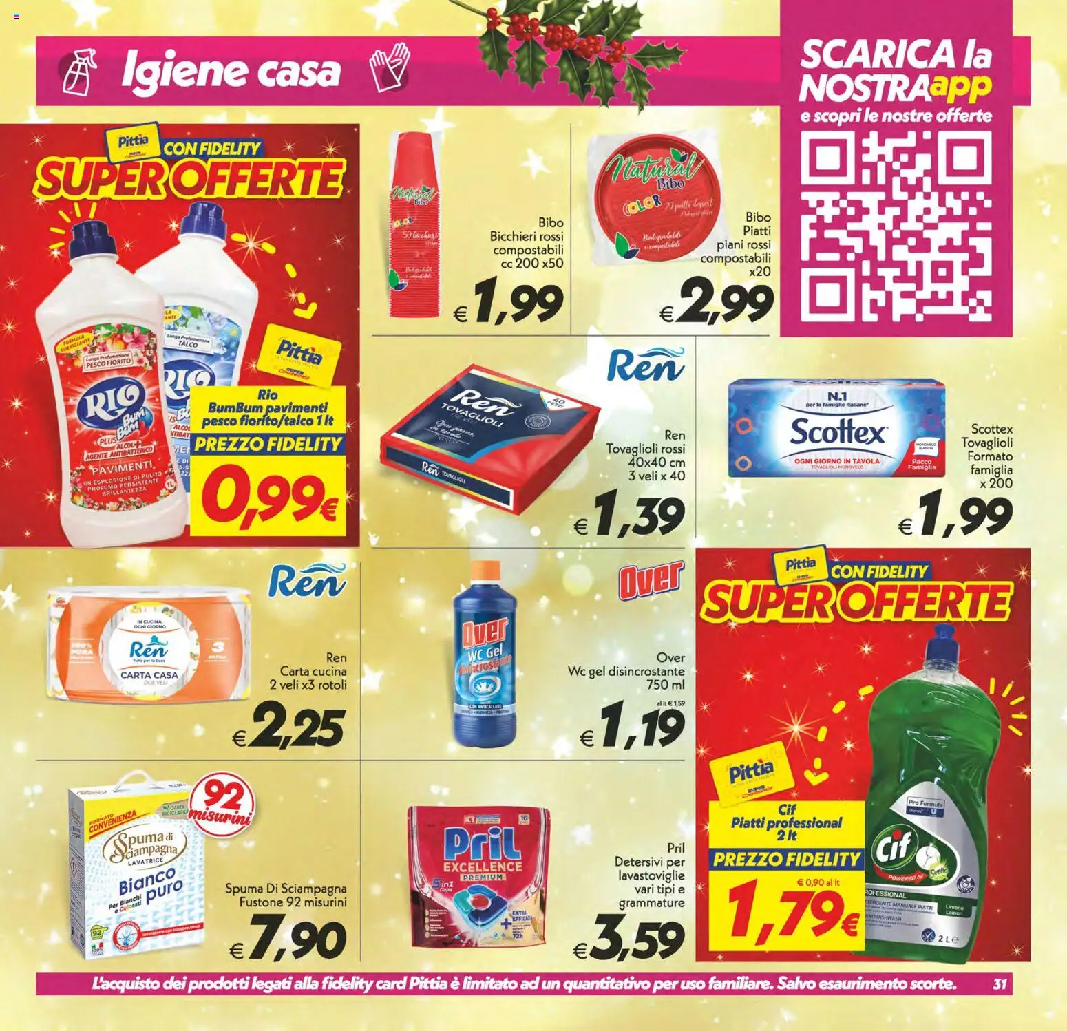 Volantino SuperConveniente del 05.12.2025 | Pagina: 31 | Prodotti: Anticalcare, Limone, Lavatrice, WC