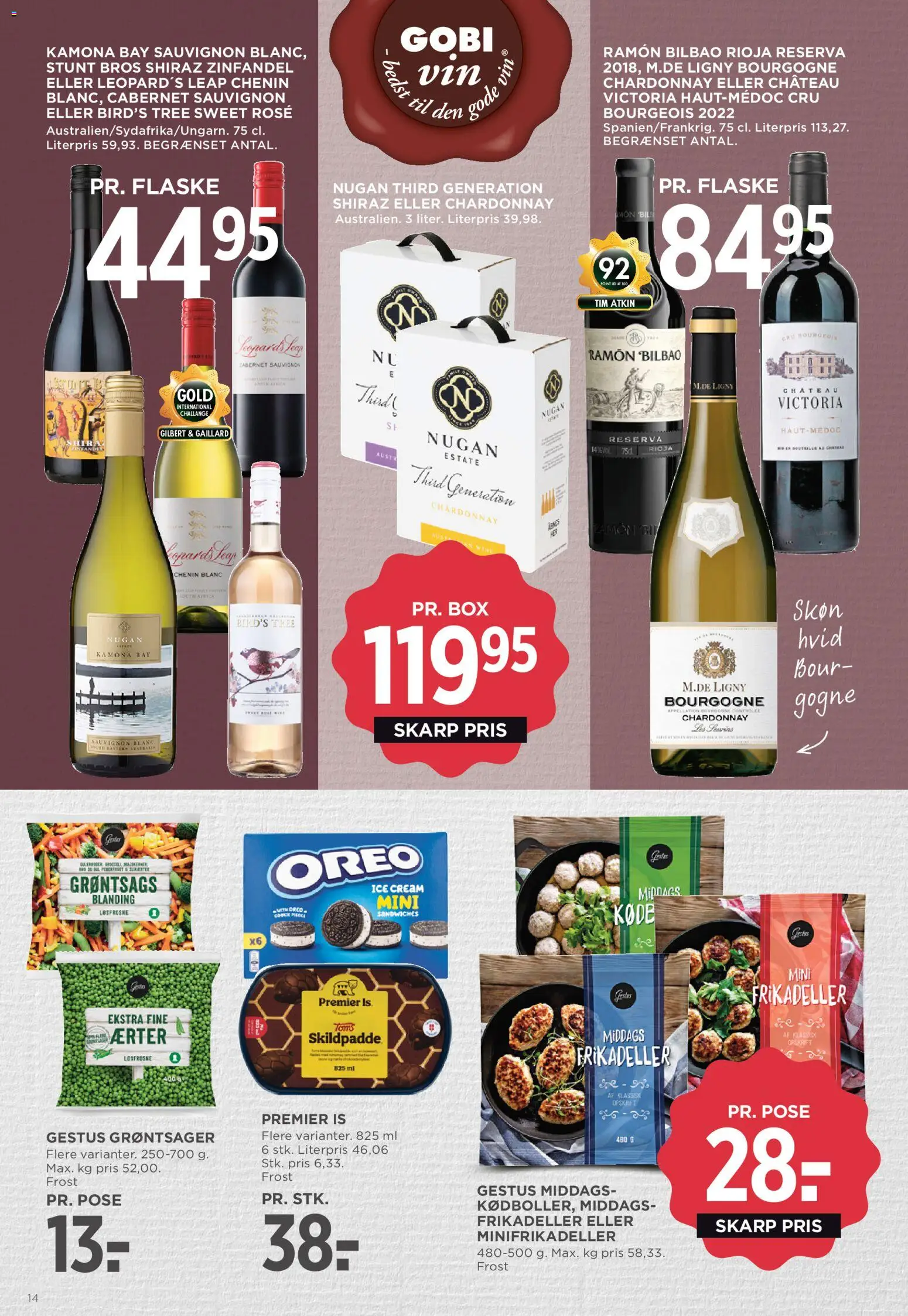 Meny tilbudsavis – gyldig fra 10.04.2026 | Side: 20 | Produkter: Is, Frikadeller, Oreo
