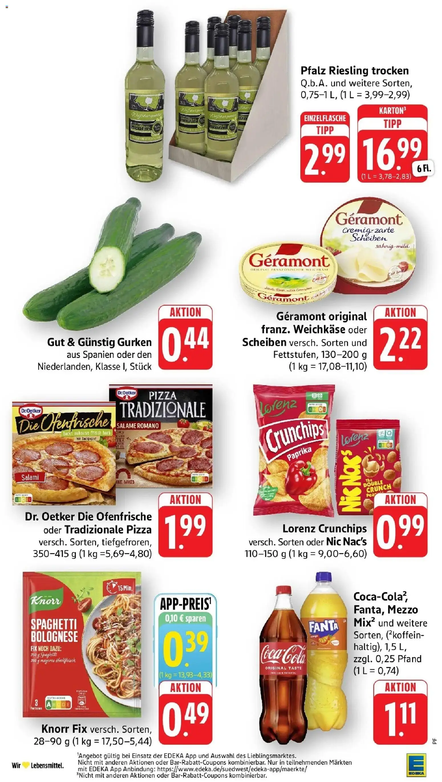 Edeka prospekt Steinfeld	 – gültig ab 12.04.2026 | Seite: 2 | Produkte: Fanta, Lorenz crunchips, Gurken, Hackfleisch