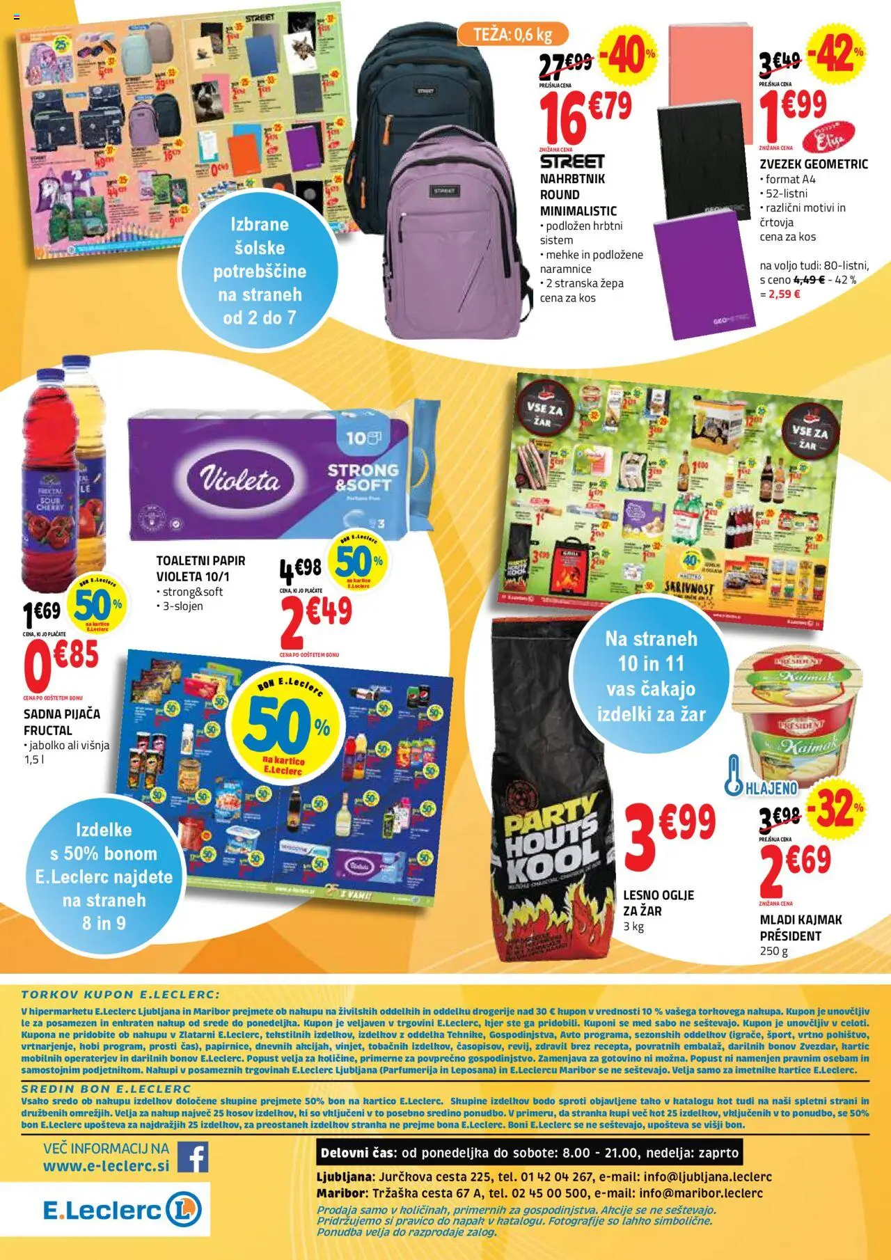 E.leclerc katalog │ velja od 13.08.2025 | Stran: 4 | Izdelki: Toaletni papir, Teza, Zar, Kos