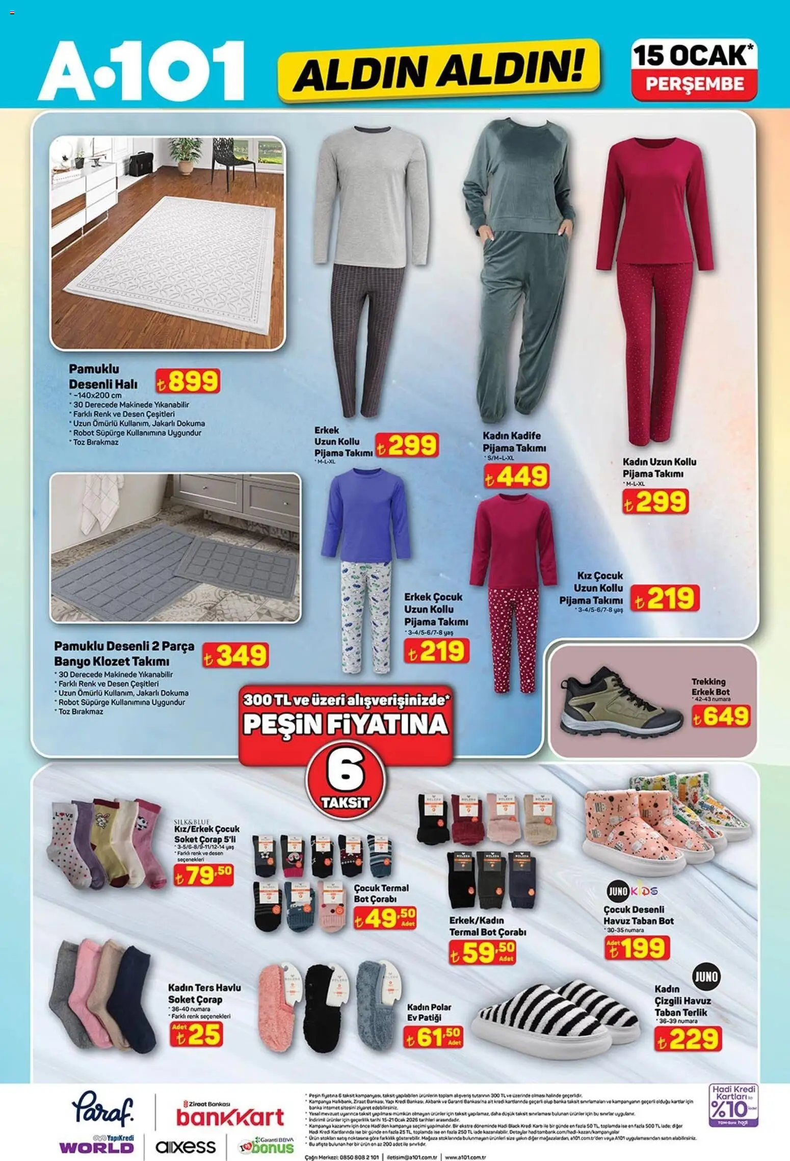 A101 Katalog Aldın Aldın - 15.01.2026 tarihinden itibaren geçerlidir | Sayfa: 12 | Ürünler: Çorap, Terlik, Robot süpürge, Ocak