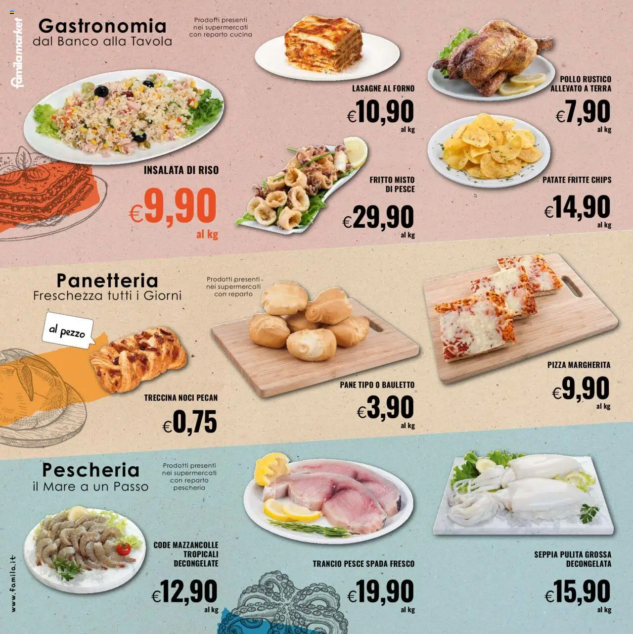 Volantino Famila del 31.07.2025 | Pagina: 4 | Prodotti: Riso, Pesce, Insalata, Insalata di riso