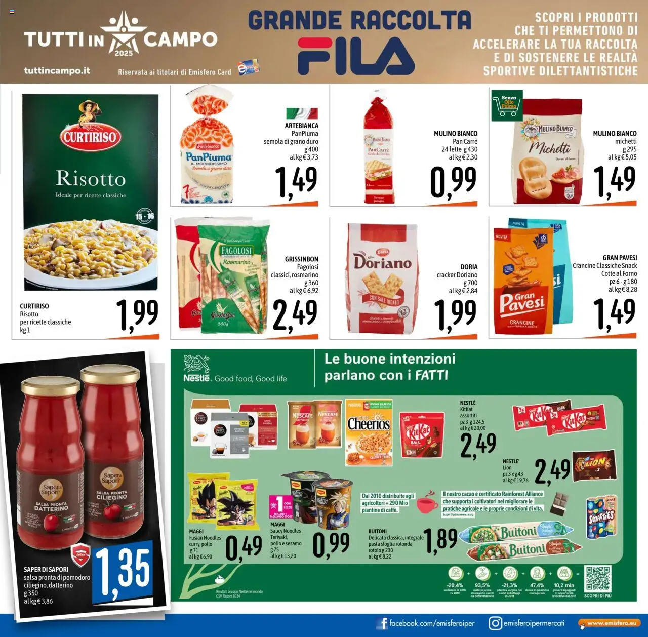 Volantino Emisfero del 09.10.2025 | Pagina: 19 | Prodotti: Caffè, Pollo, Sale, Pomodoro