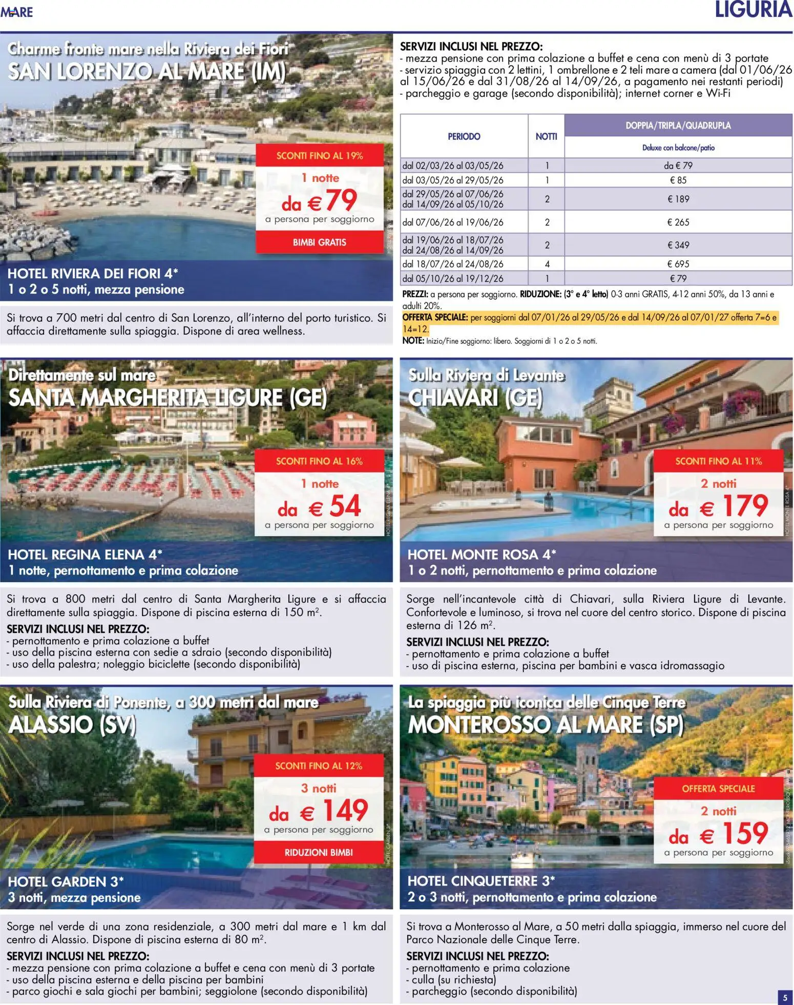 Volantino Esselunga S del 10.04.2026 | Pagina: 5 | Prodotti: Sdraio, Ombrellone, Piscina, Letto