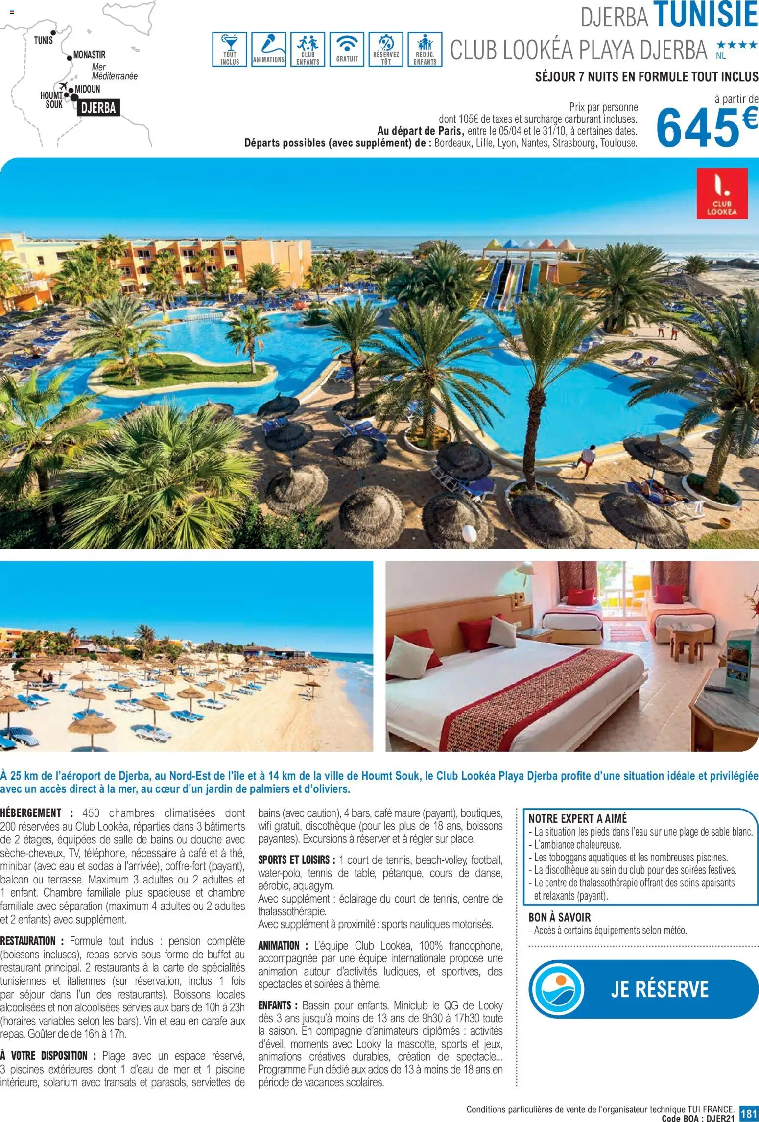 {H1} | Page: 181 | Produits: Buffet, Douche, Café, Vin