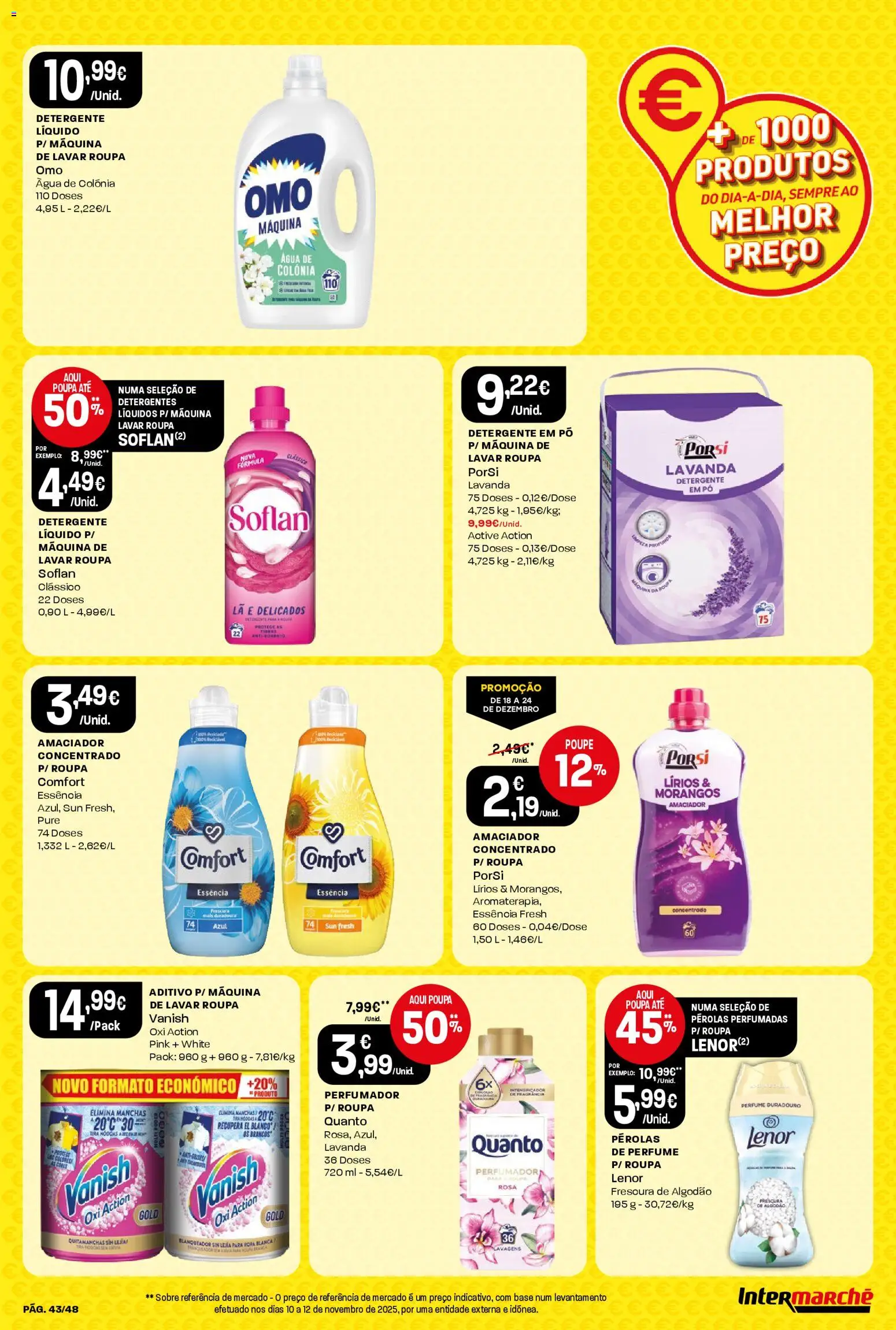 Intermarché folheto │ válido de 18.12.2025 | Página: 43 | Produtos: Agua, Pó, Algodão, Base