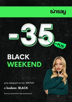 Pogląd oferty "Sinsay Black Friday" - ważna od 07.11.2025