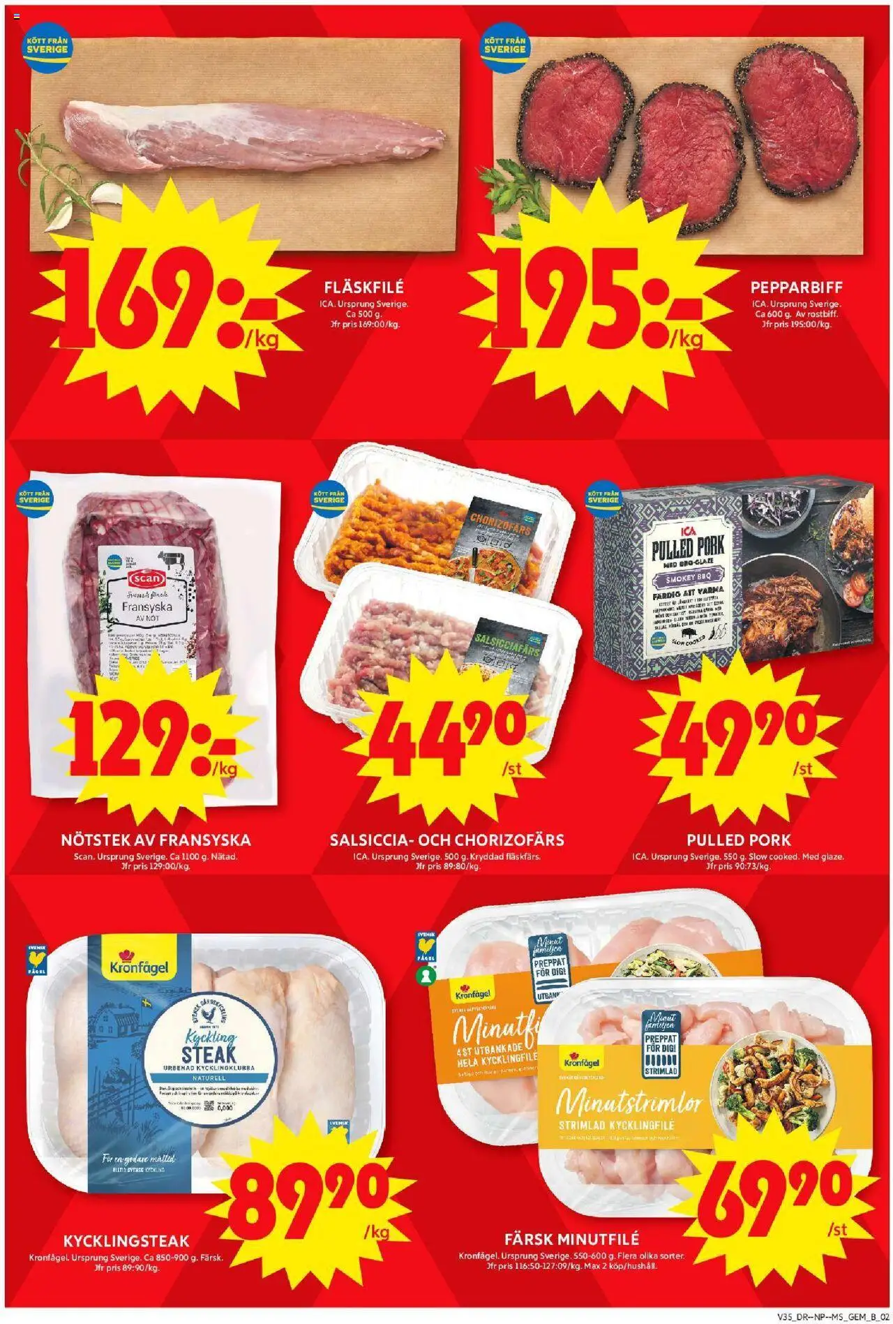 ICA Maxi reklamblad aktuell från 25.08.2025 | Sida: 2 | Produkter: Gem, Kycklingklubba, Kycklingfile
