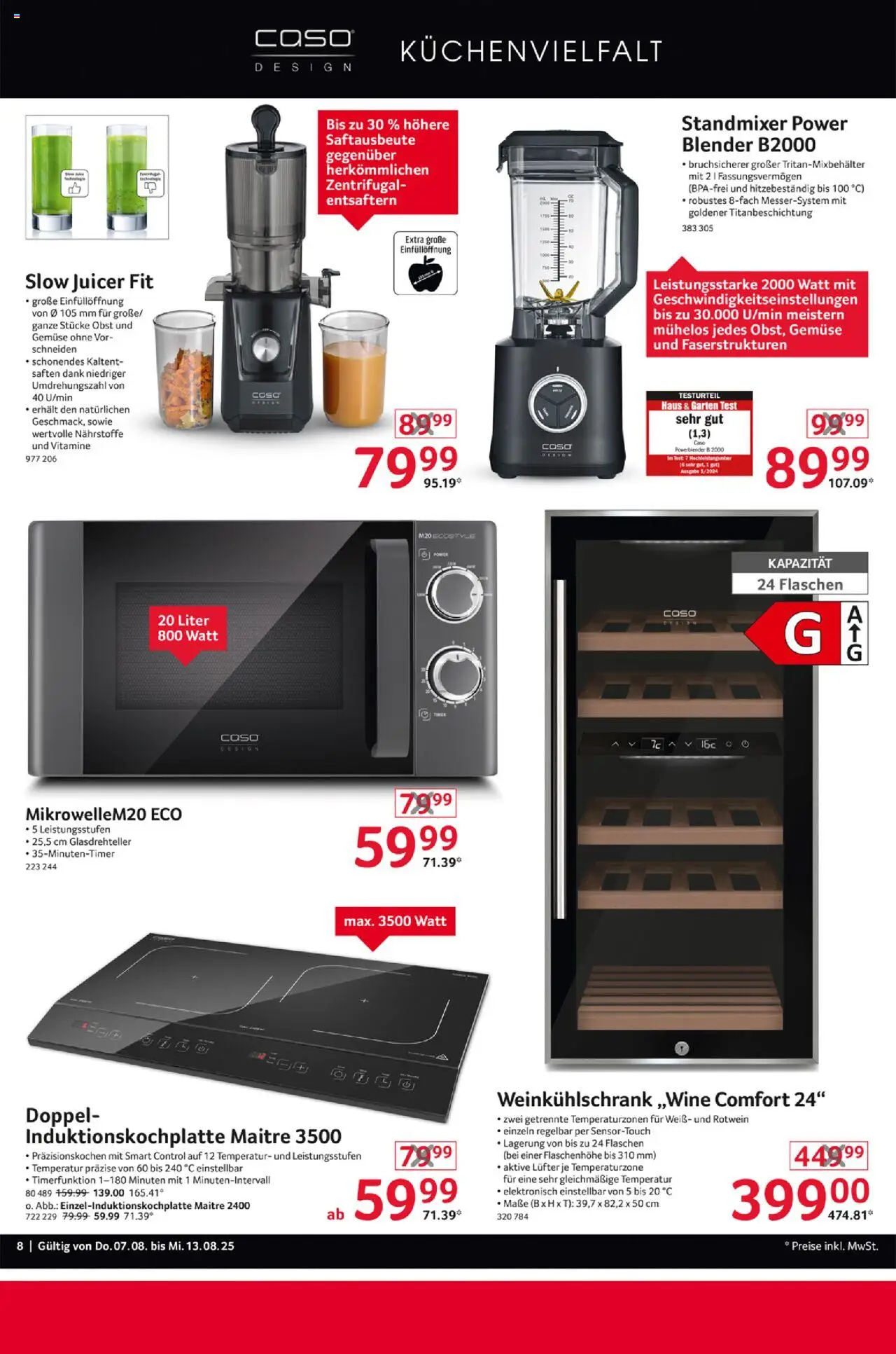 Selgros  Non Food - gültig ab dem 07.08.2025 | Seite: 8 | Produkte: Rotwein, Gemüse, Obst