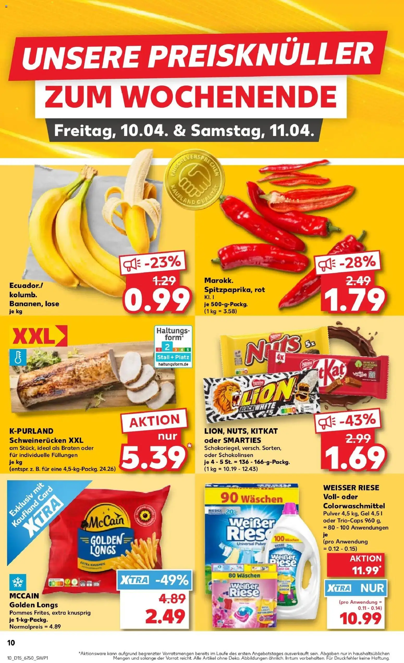 Kaufland Prospekt Berlin	 – gültig ab 07.04.2026 | Seite: 22 | Produkte: Smarties, Pommes, McCain, Schweinerucken