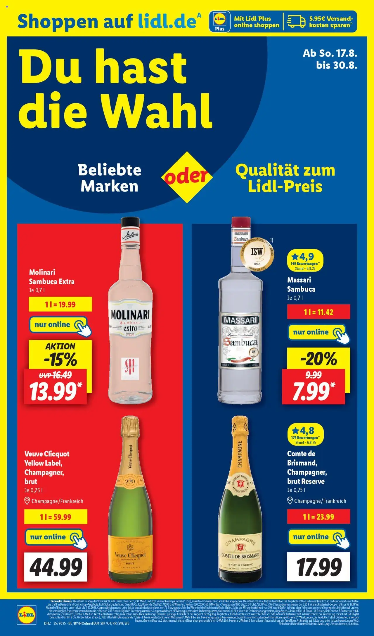 Lidl Prospekt Gladenbach - gültig ab dem 25.08.2025 | Seite: 68 | Produkte: Bad, Sambuca, Telefon