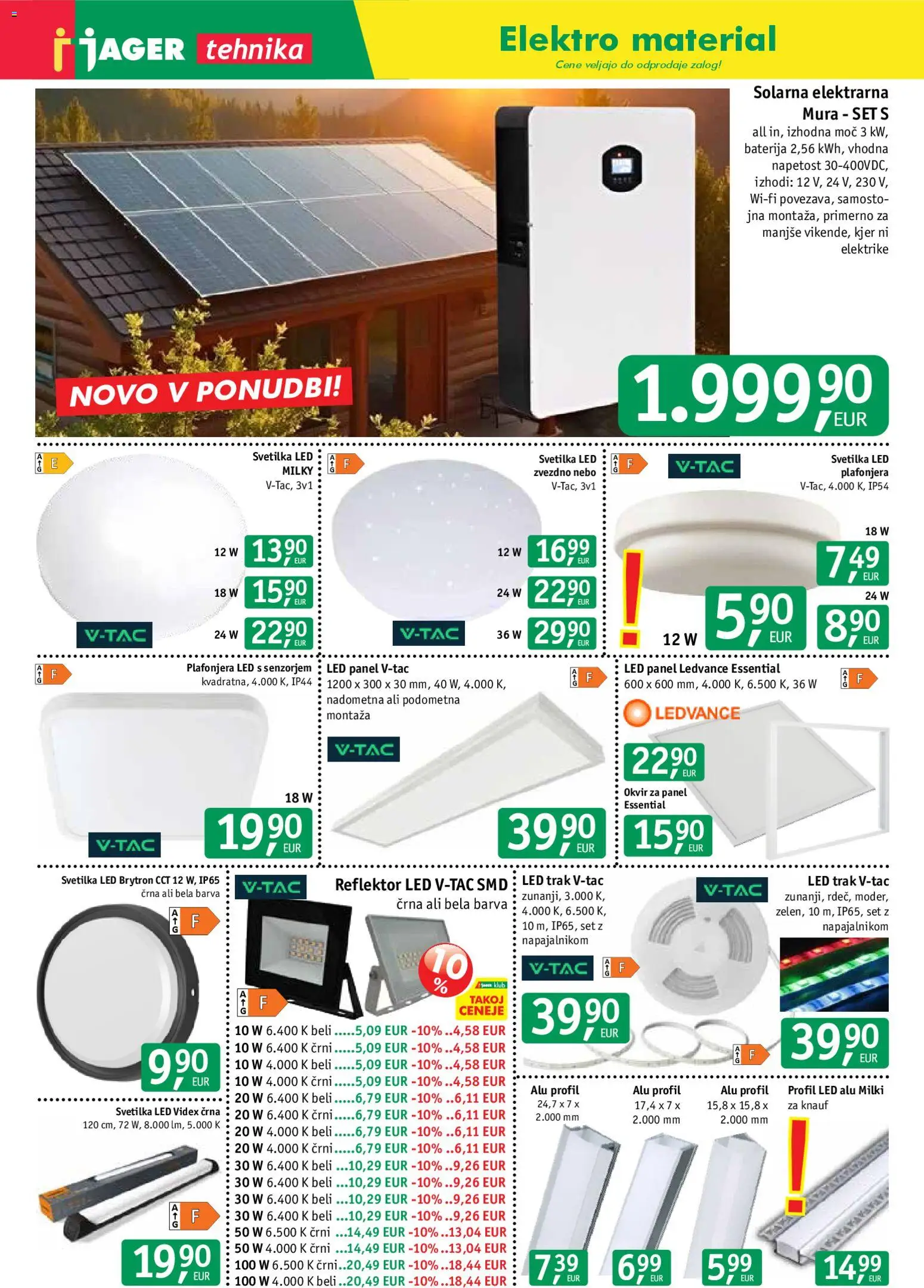 Novi Jager katalog ponudbe – veljaven od 11.02.2026 | Stran: 3 | Izdelki: Baterija, Okvir, Svetilka, Barva