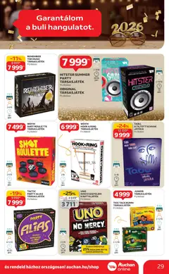 Auchan Akciós újság - amely érvényes a következő dátumtól: 27.12.2025 | Oldal: 29