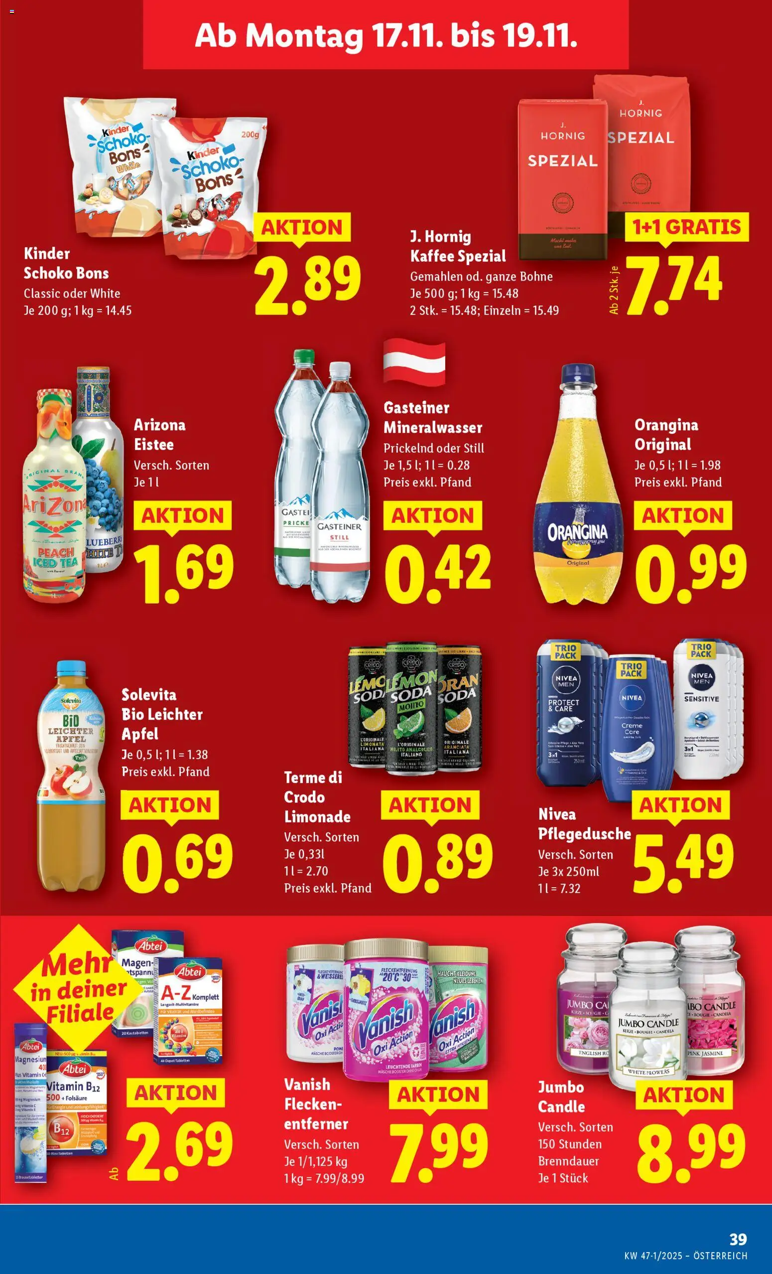 Lidl Flugblatt - Oberpullendorf, Güssing, Oberwart gültig ab 13.11.2025 | Seite: 43 | Produkte: Creme, Kaffee, Äpfel