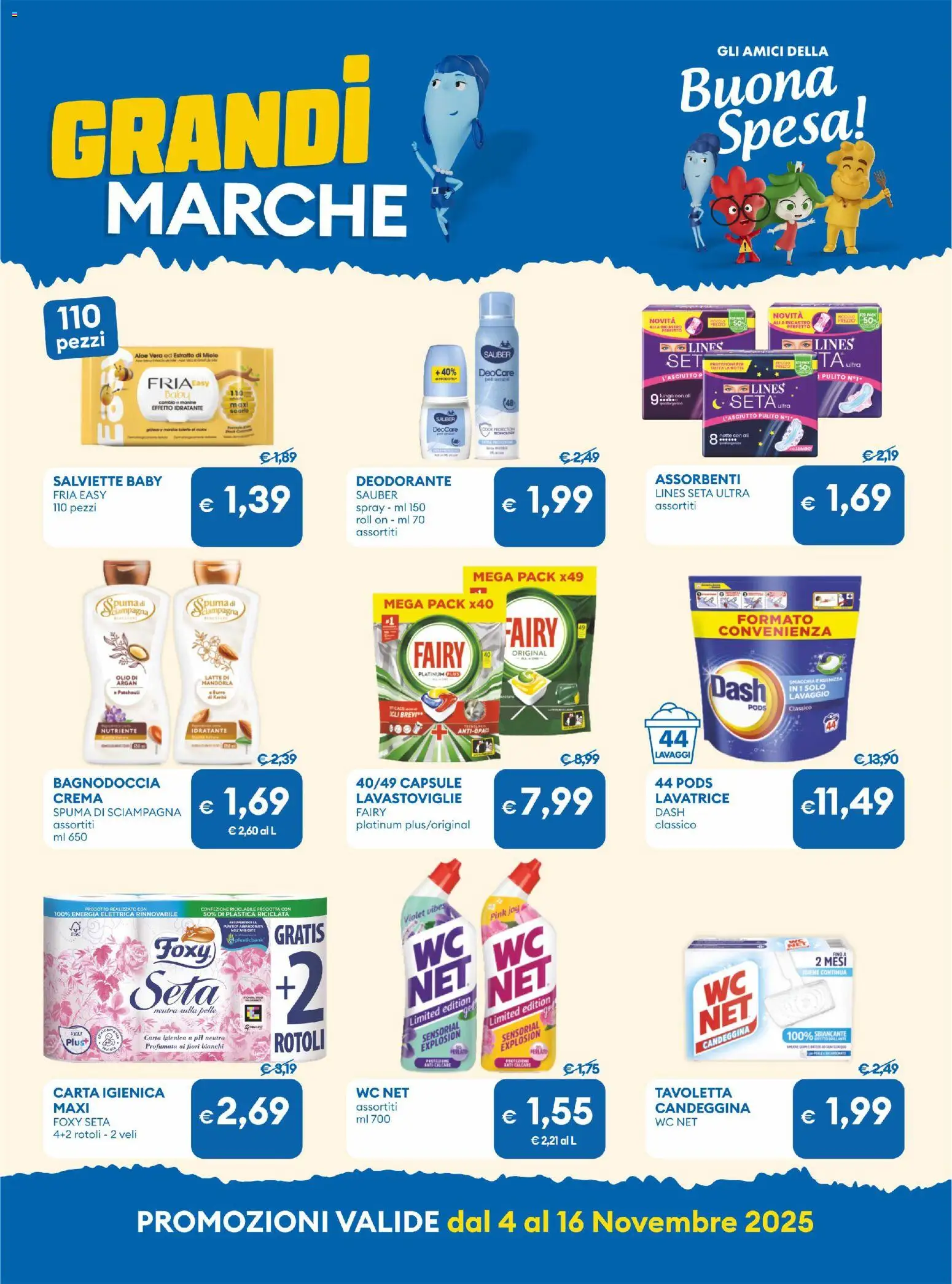 Volantino MD Discount del 04.11.2025 | Pagina: 16 | Prodotti: Crema, Lavatrice, Lavastoviglie, Miele