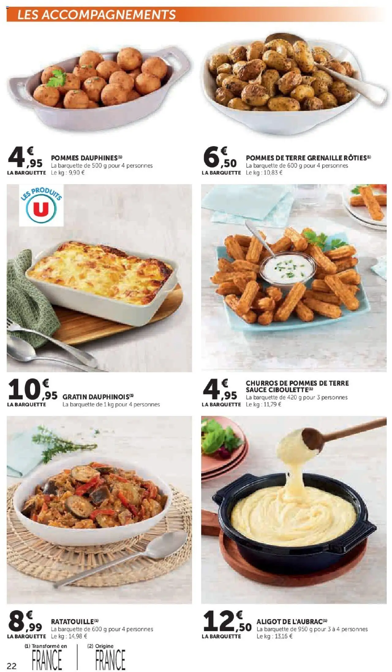 {H1} | Page: 22 | Produits: Aligot, Pommes, Pommes de terre