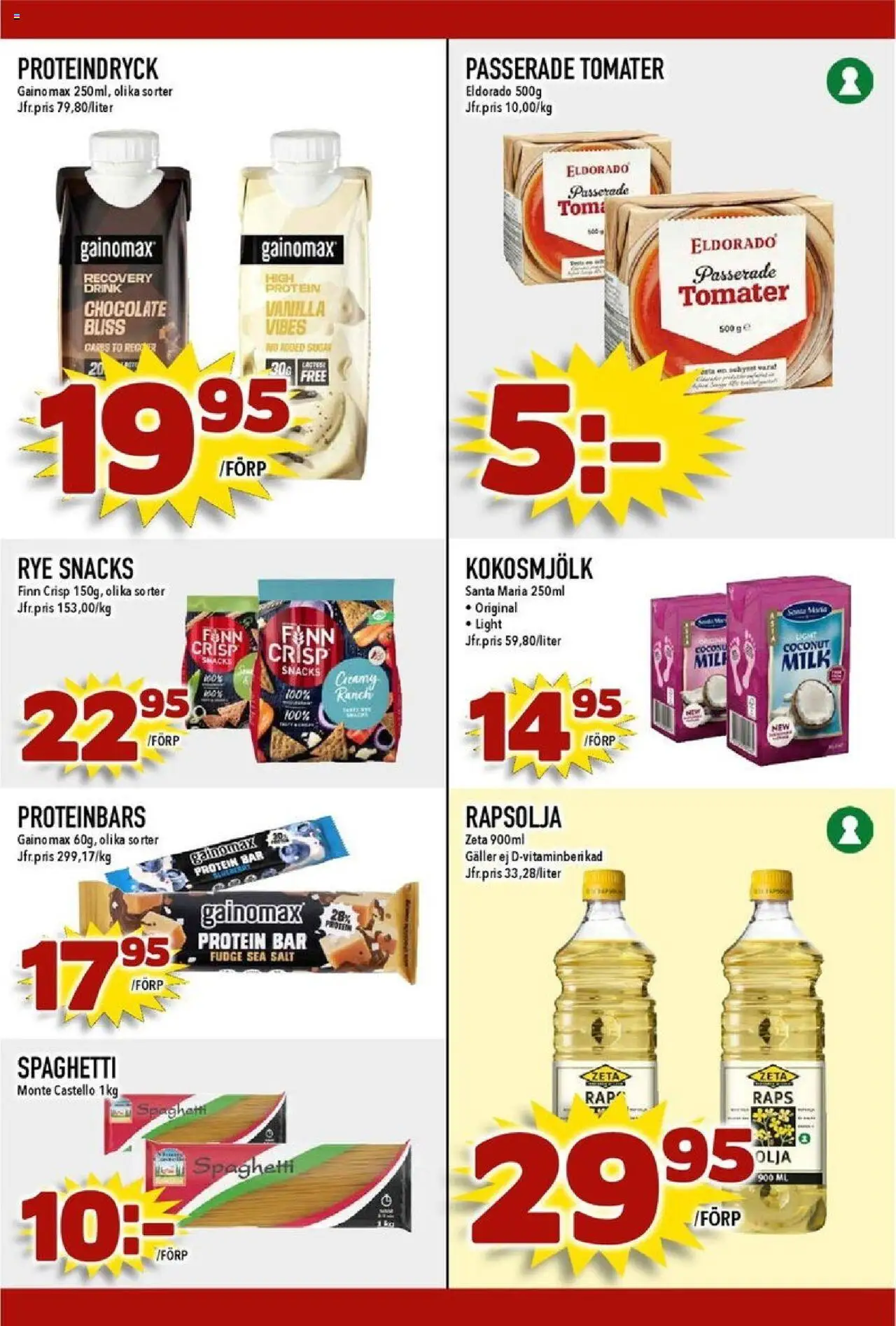 Matdax reklamblad aktuell från 06.10.2025 | Sida: 20 | Produkter: Galler, Rapsolja, Tomater, Spaghetti