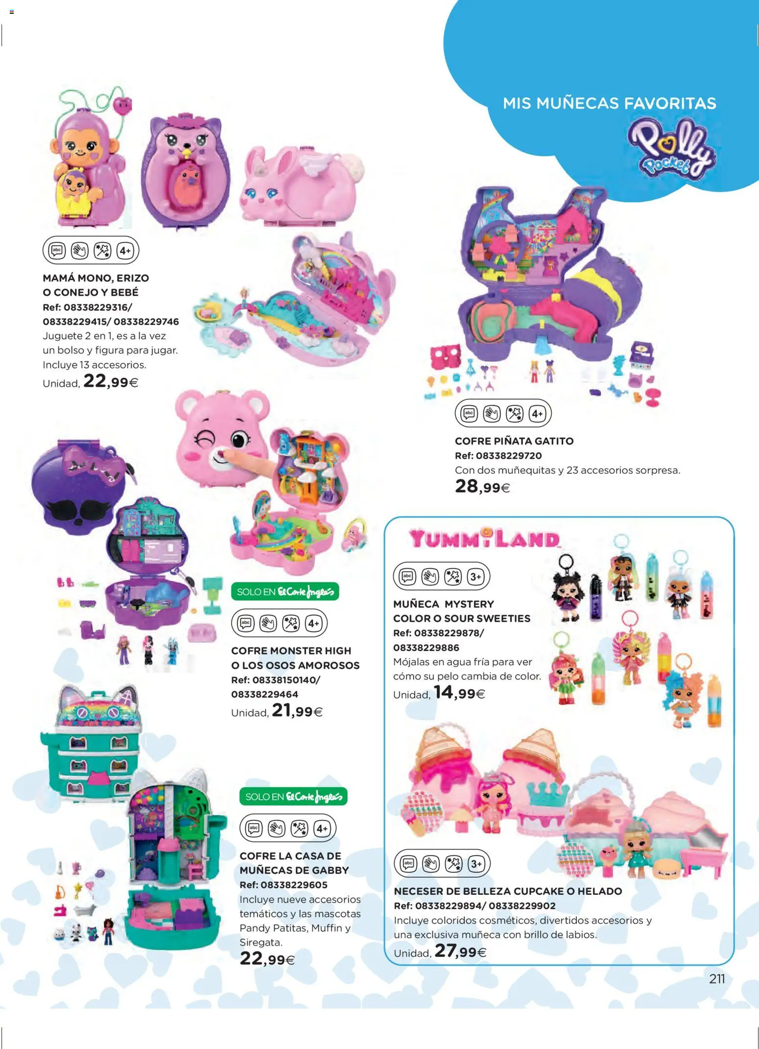 El Corte Inglés ofertas │ válido desde el 27.10.2025 | Página: 211 | Productos: Muñeca, Casa de muñecas, Helado, Neceser