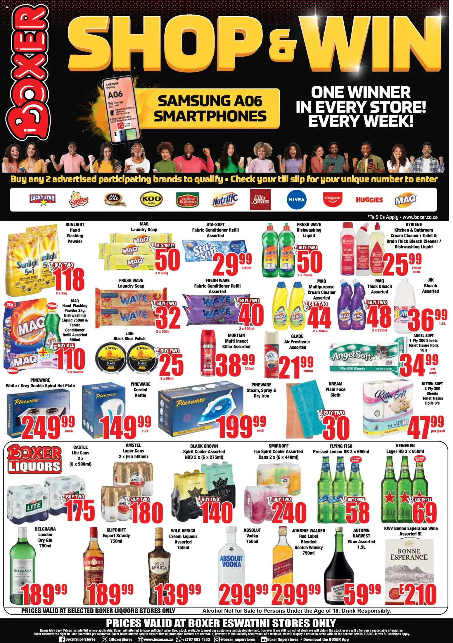 New Boxer catalogue – valid from 23.10.2025 | Page: 8 | Products: Kettle, Toilet, Fish, Soap