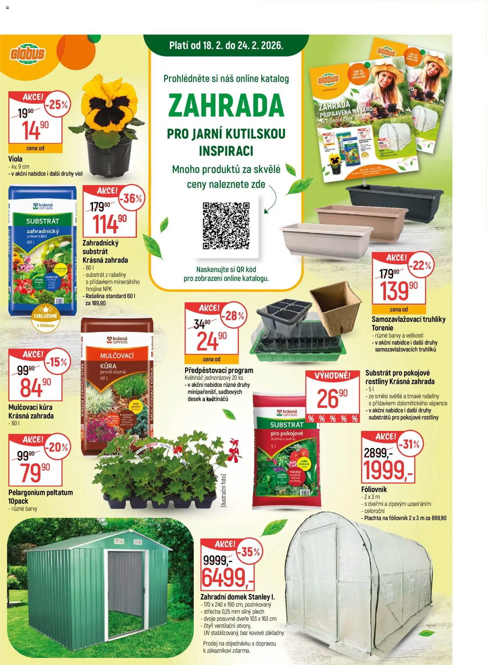 Globus leták - Praha Čakovice od 18.02.2026 | Strana: 17 | Produkty: Globus, Zahrada, Barvy, Zahradnický substrát