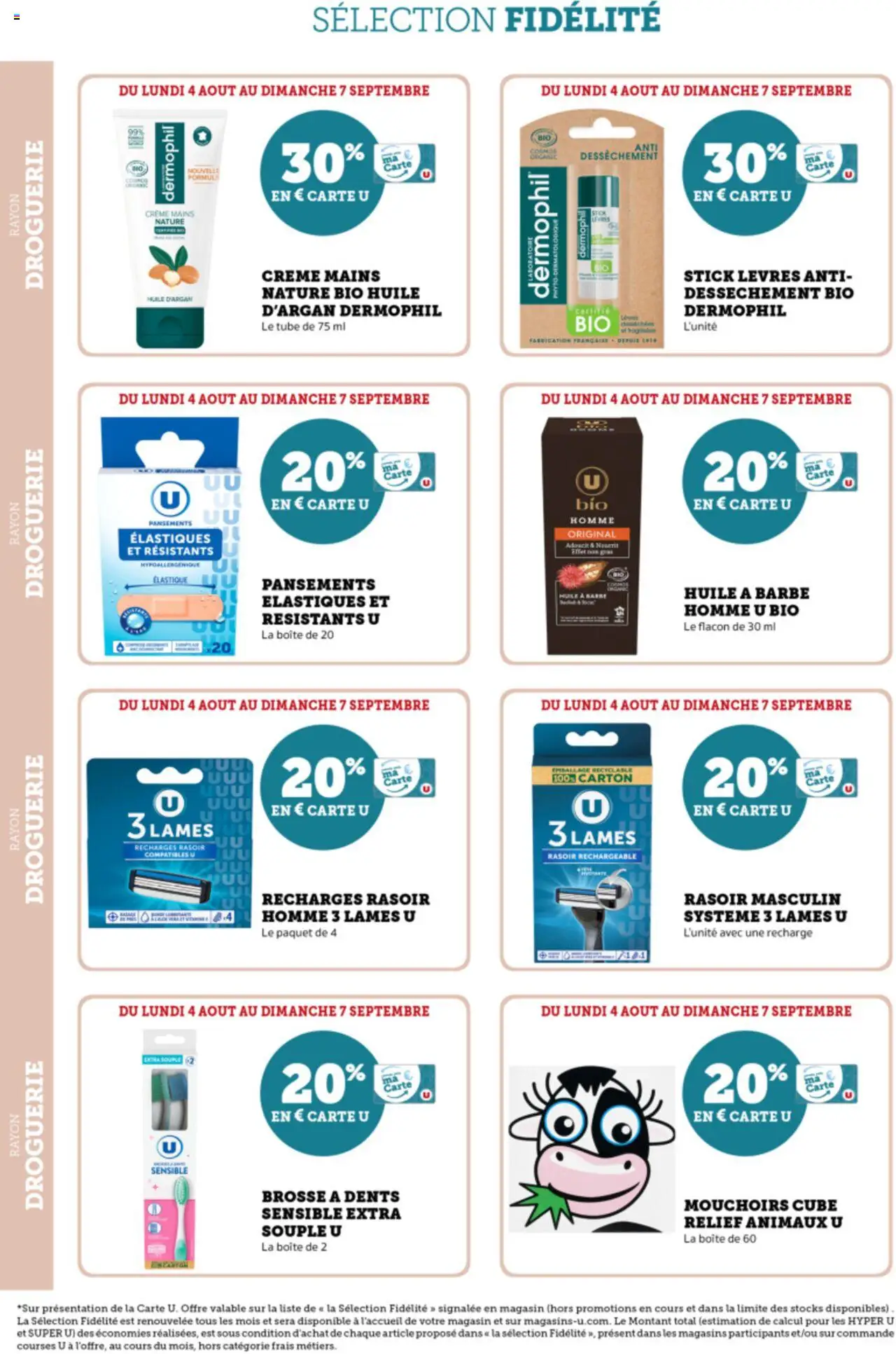  | Page: 12 | Produits: Rasoir, Mouchoirs, Élastiques, Huile