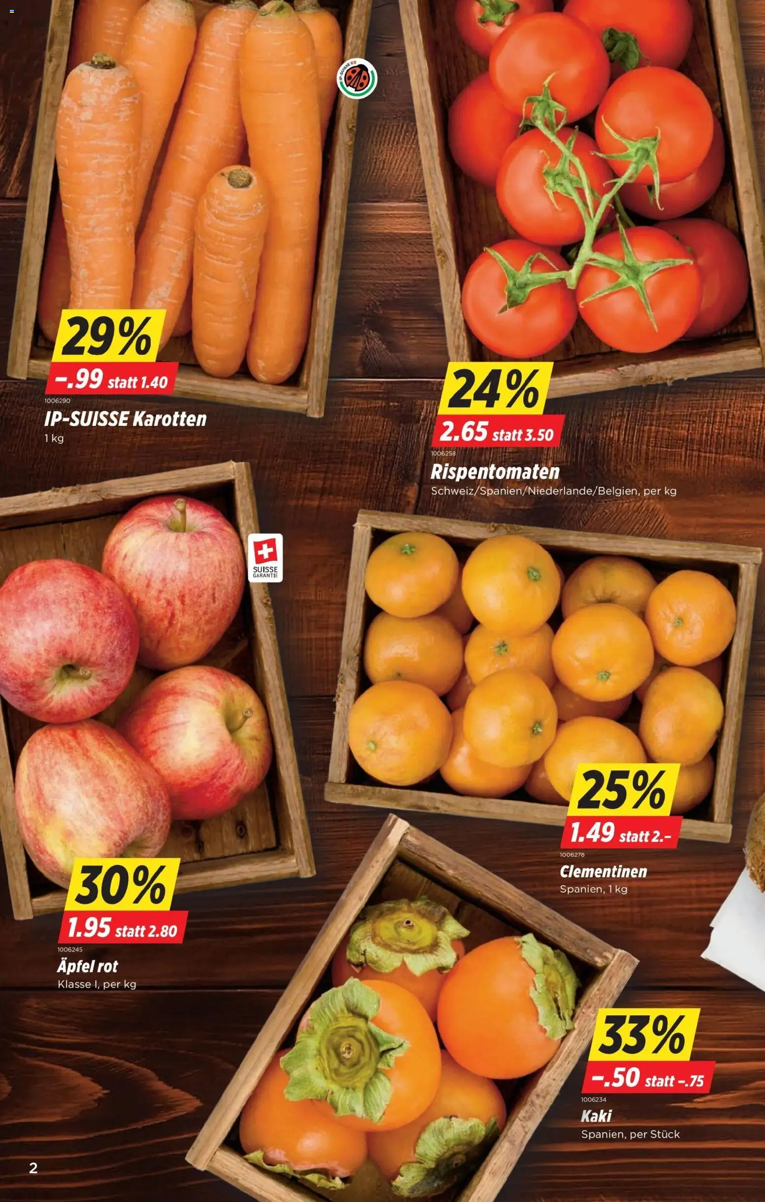 Denner Aktionen – gültig ab 04.11.2025 | Seite: 2 | Produkte: Äpfel, Kaki